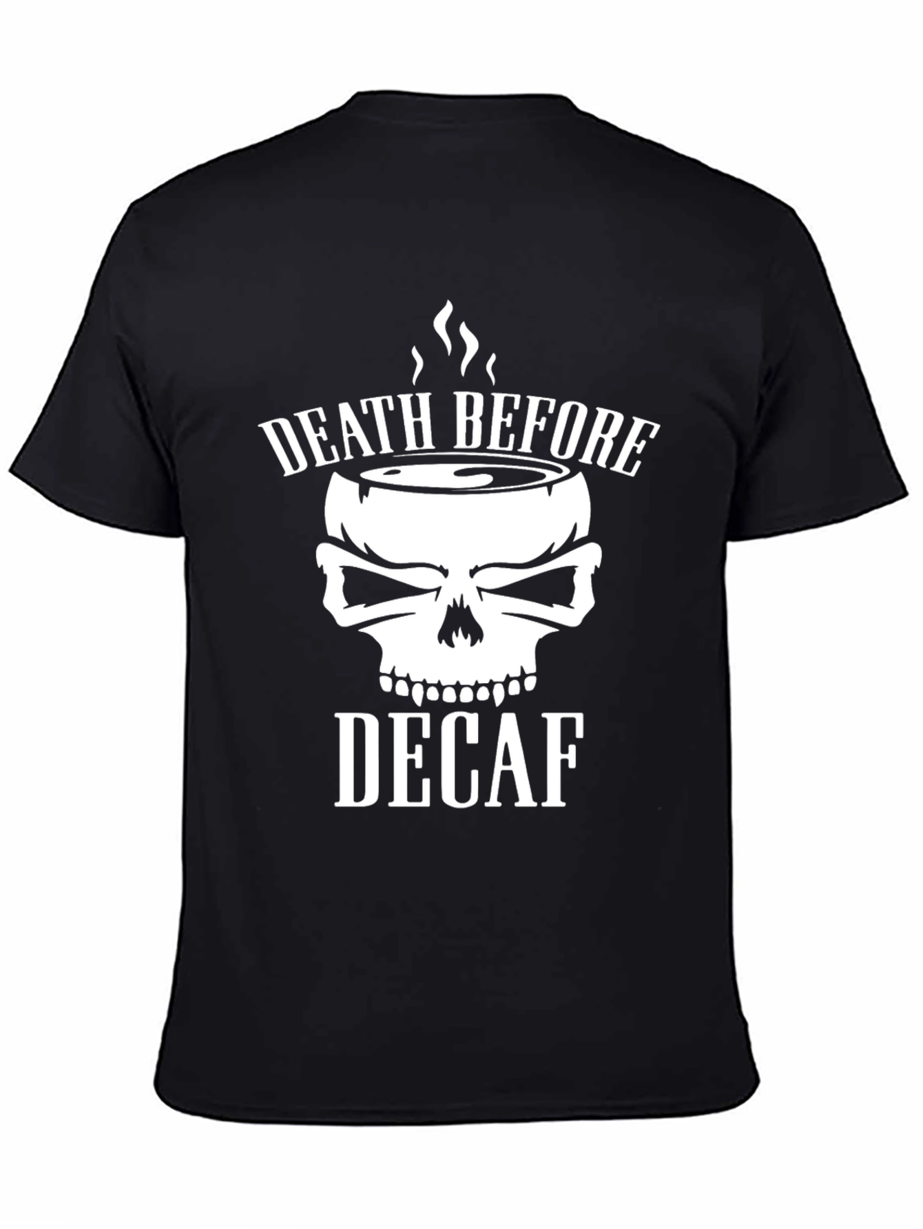 Death Before Decaf Graphic T-Shirt