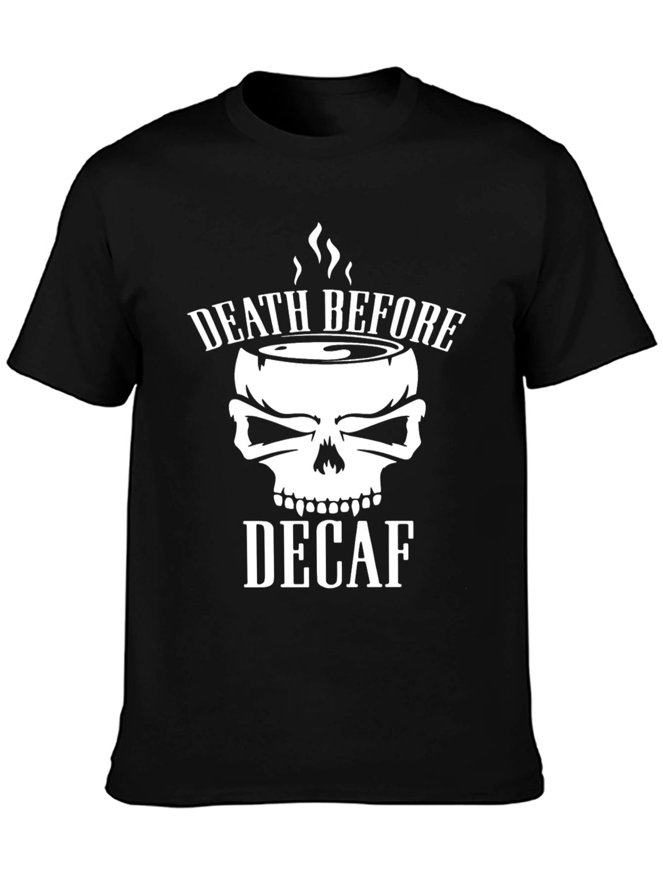 Death Before Decaf Graphic T-Shirt