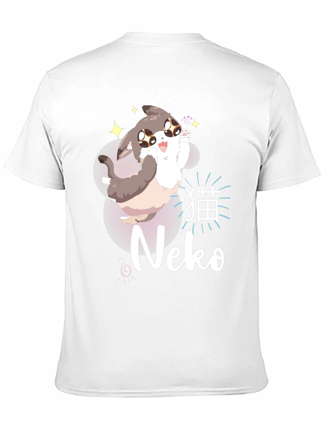 Kawaii Neko Anime Style T-Shirt