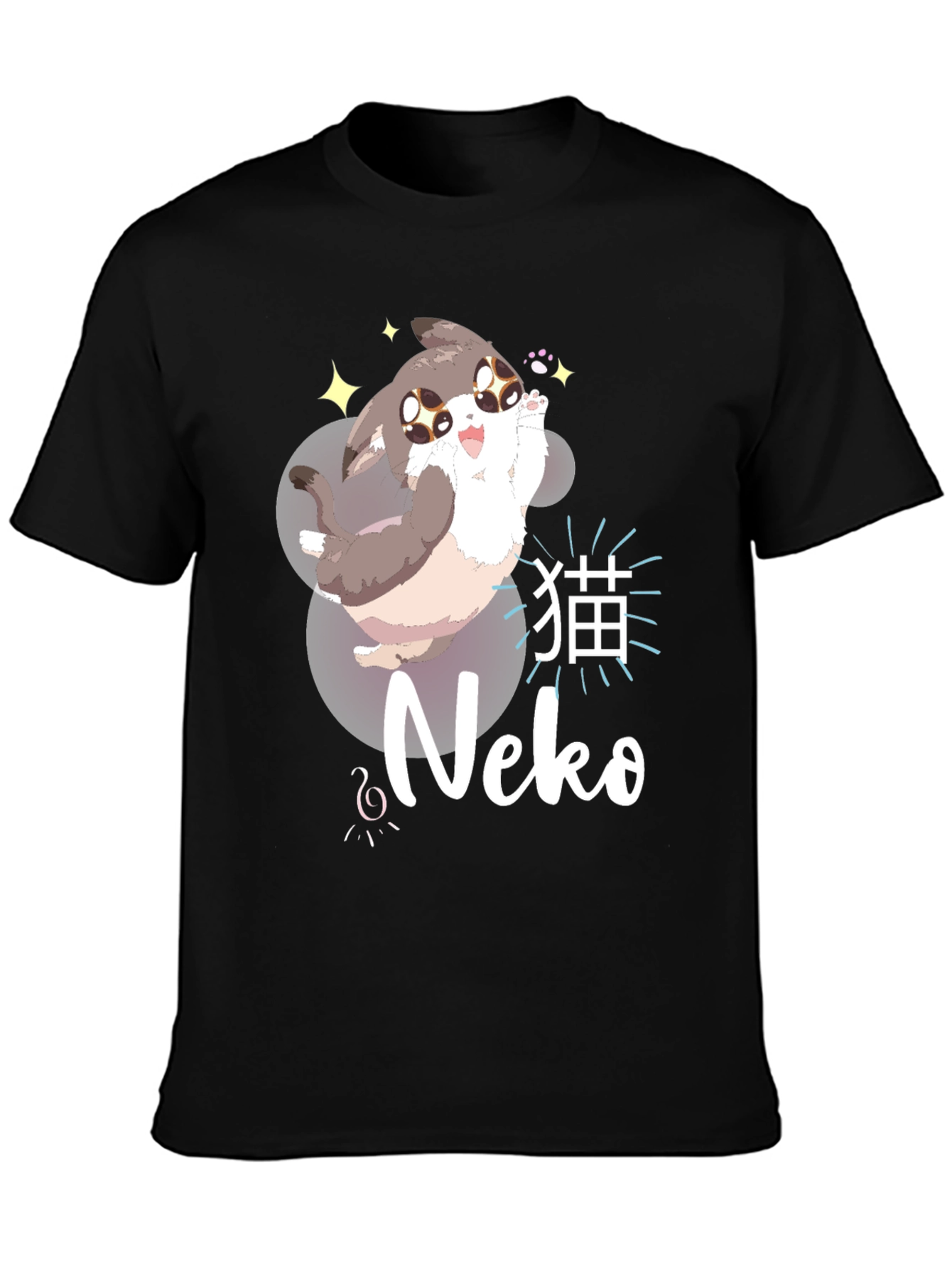 Kawaii Neko Anime Style T-Shirt