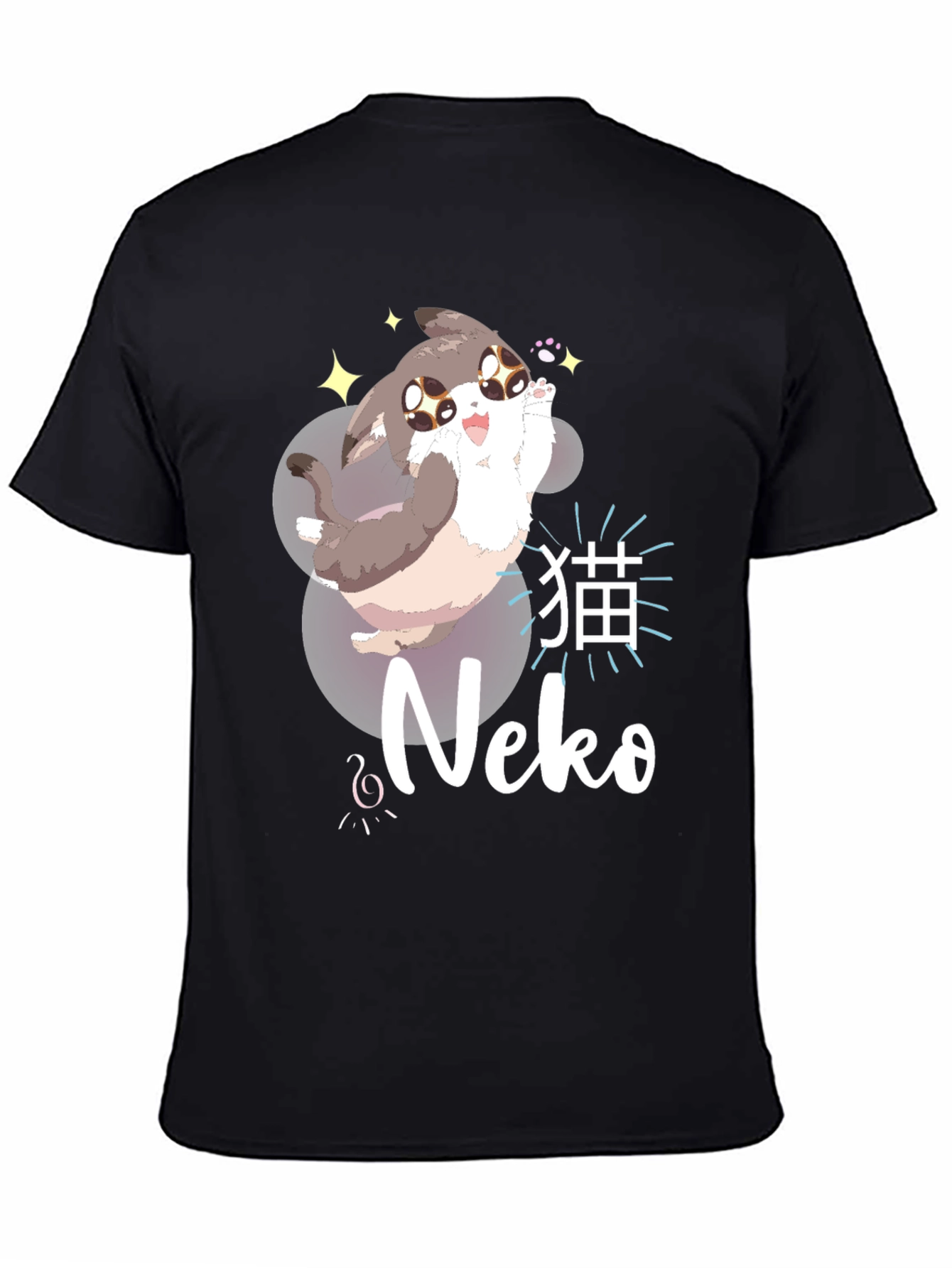 Kawaii Neko Anime Style T-Shirt