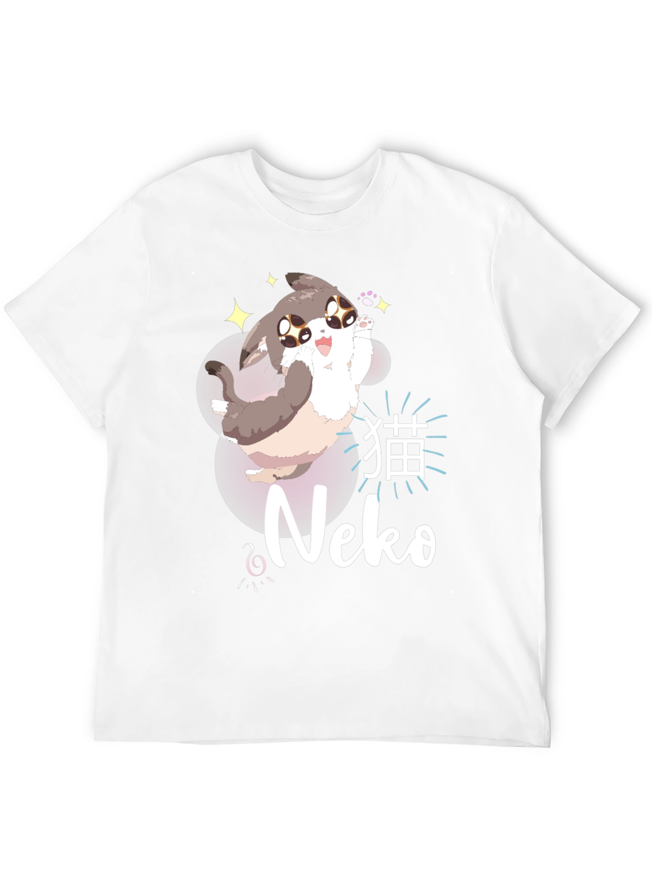 Kawaii Neko Anime Style T-Shirt