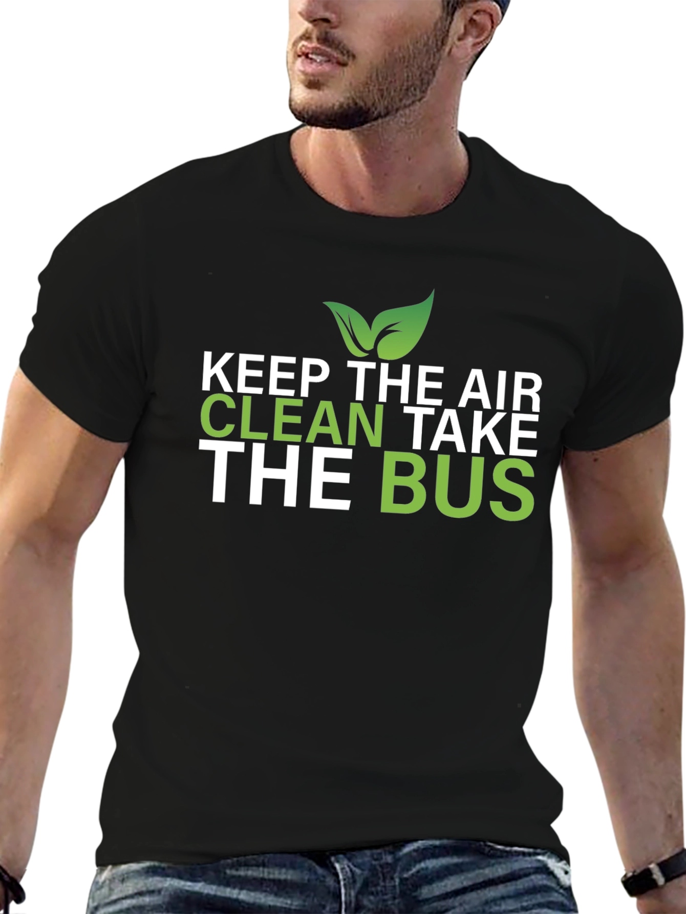 Eco-Friendly Keep The Air Clean Take The Bus T-Shirt