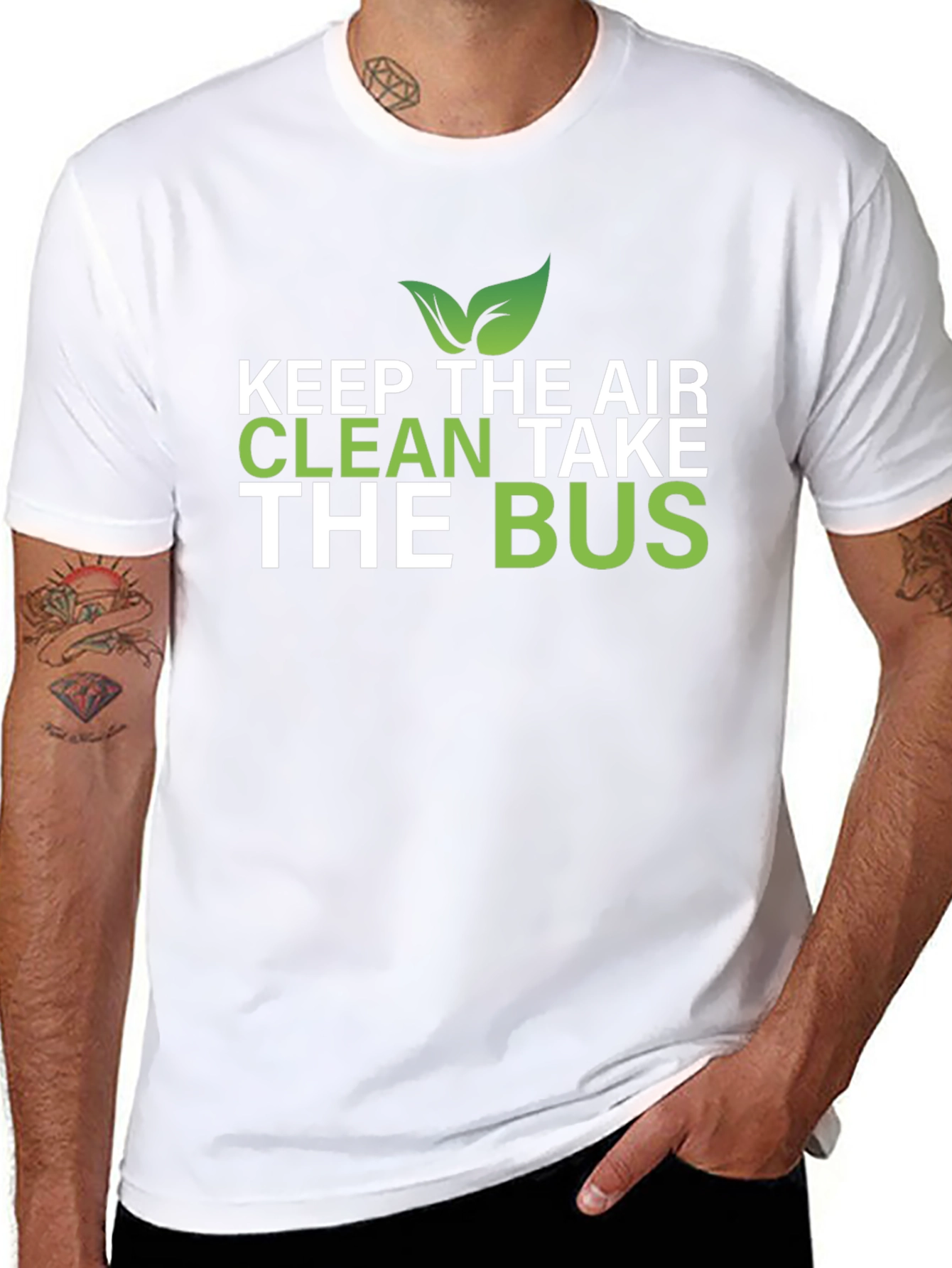 Eco-Friendly Keep The Air Clean Take The Bus T-Shirt