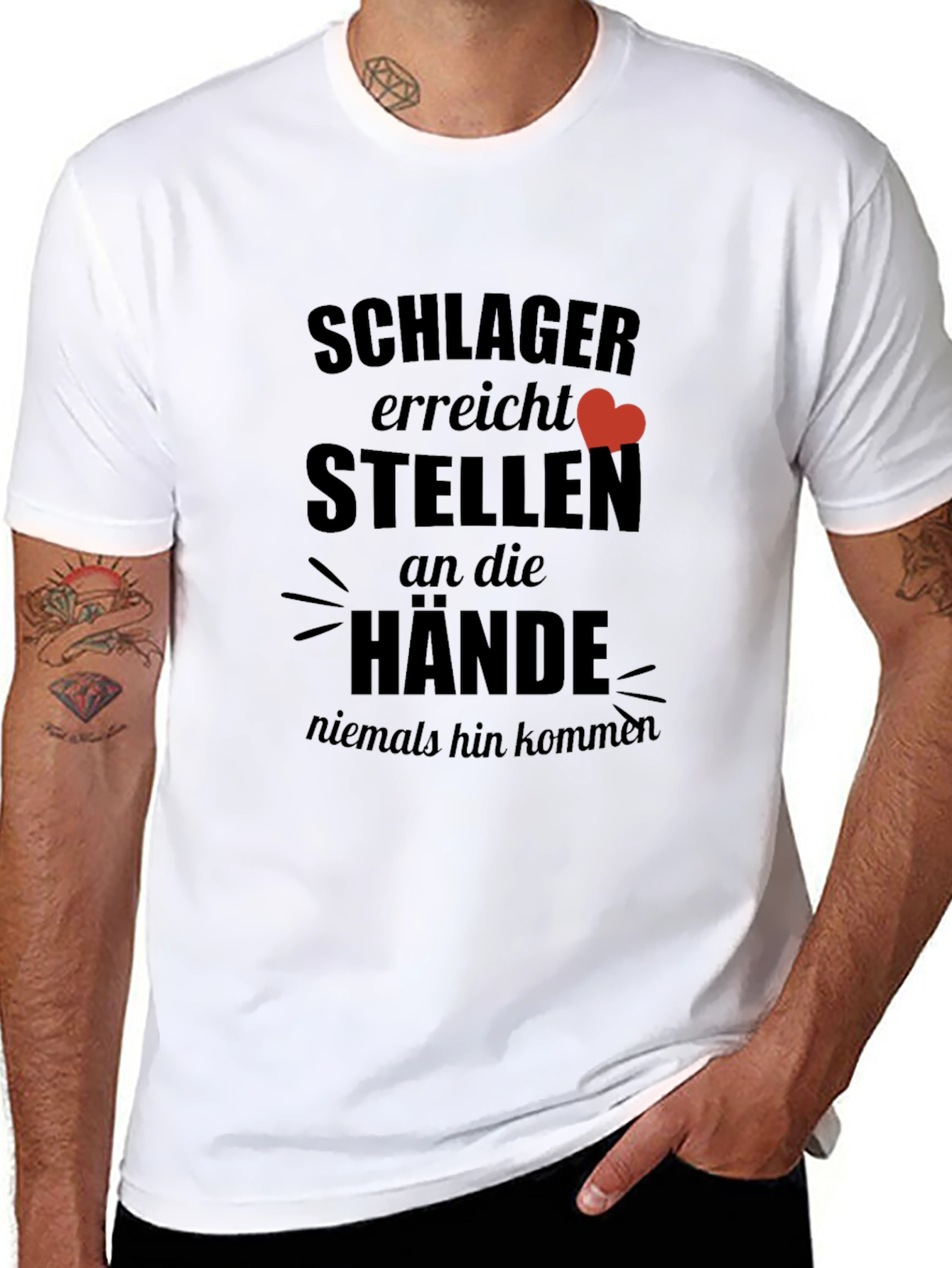 Schlager erreicht Heart Graphic T-Shirt