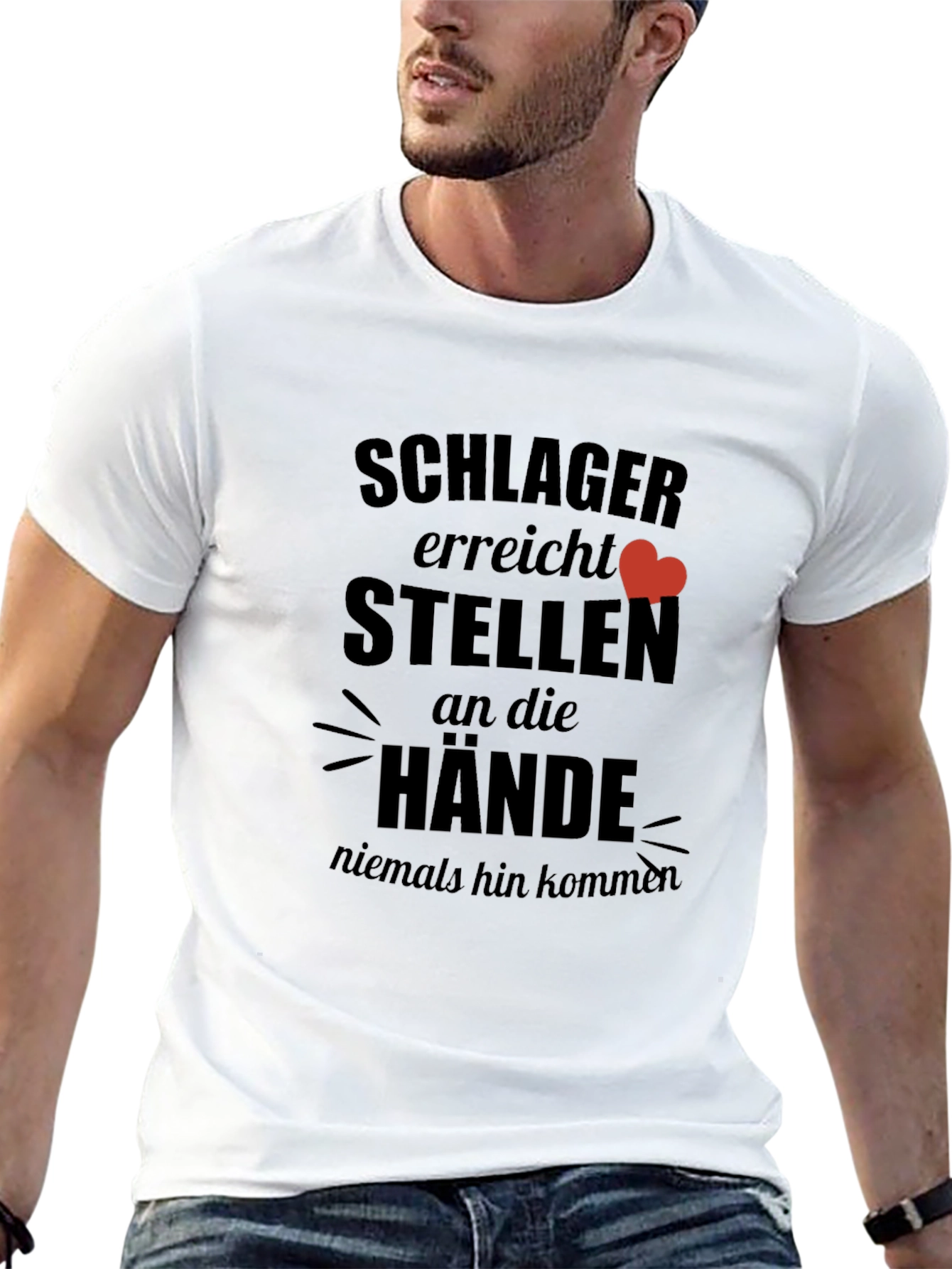 Schlager erreicht Heart Graphic T-Shirt