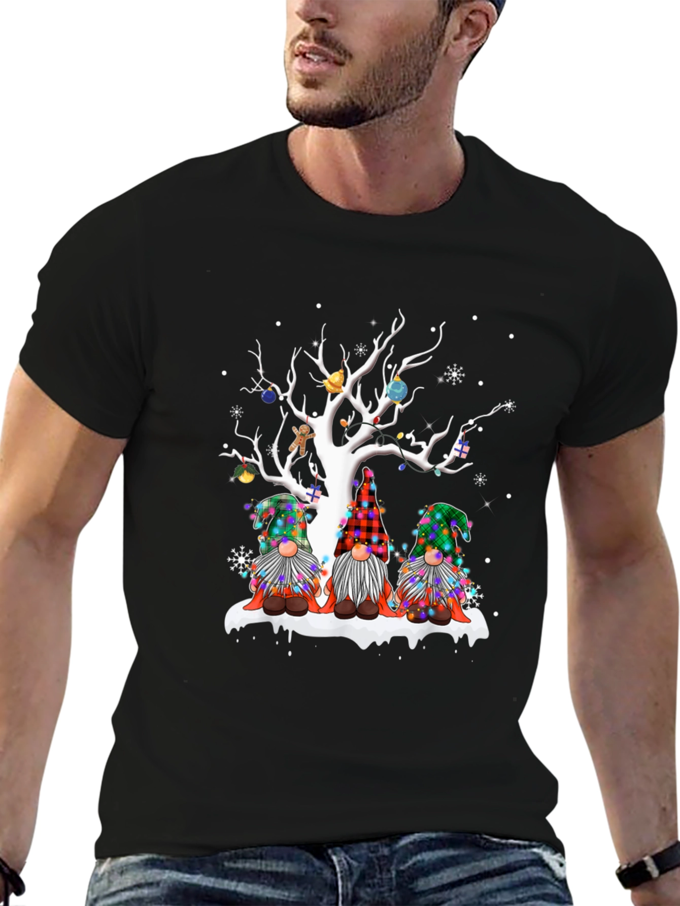 Gnome Christmas Tree T-Shirt
