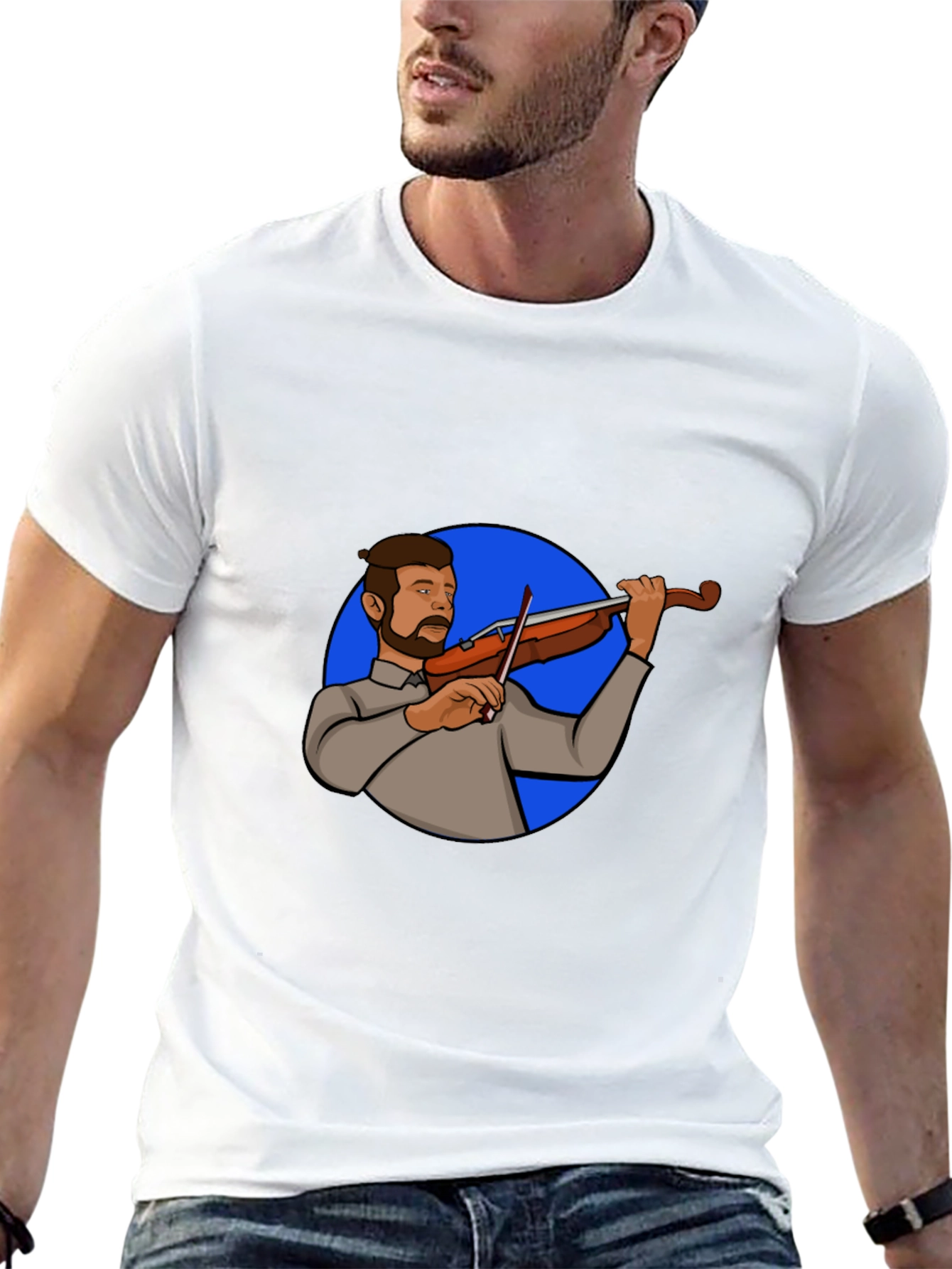 Violin Player Graphic Tee
