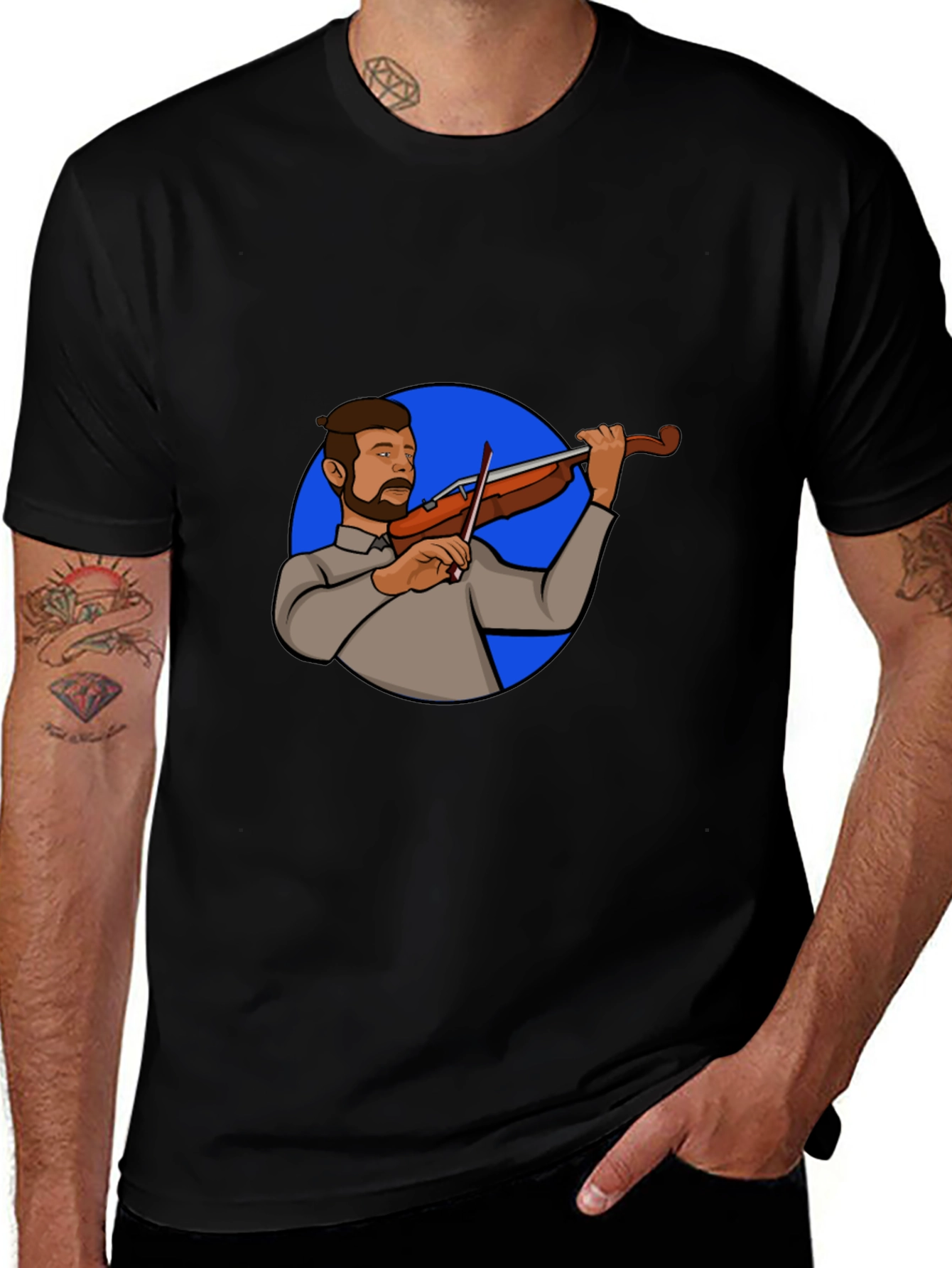 Violin Player Graphic Tee