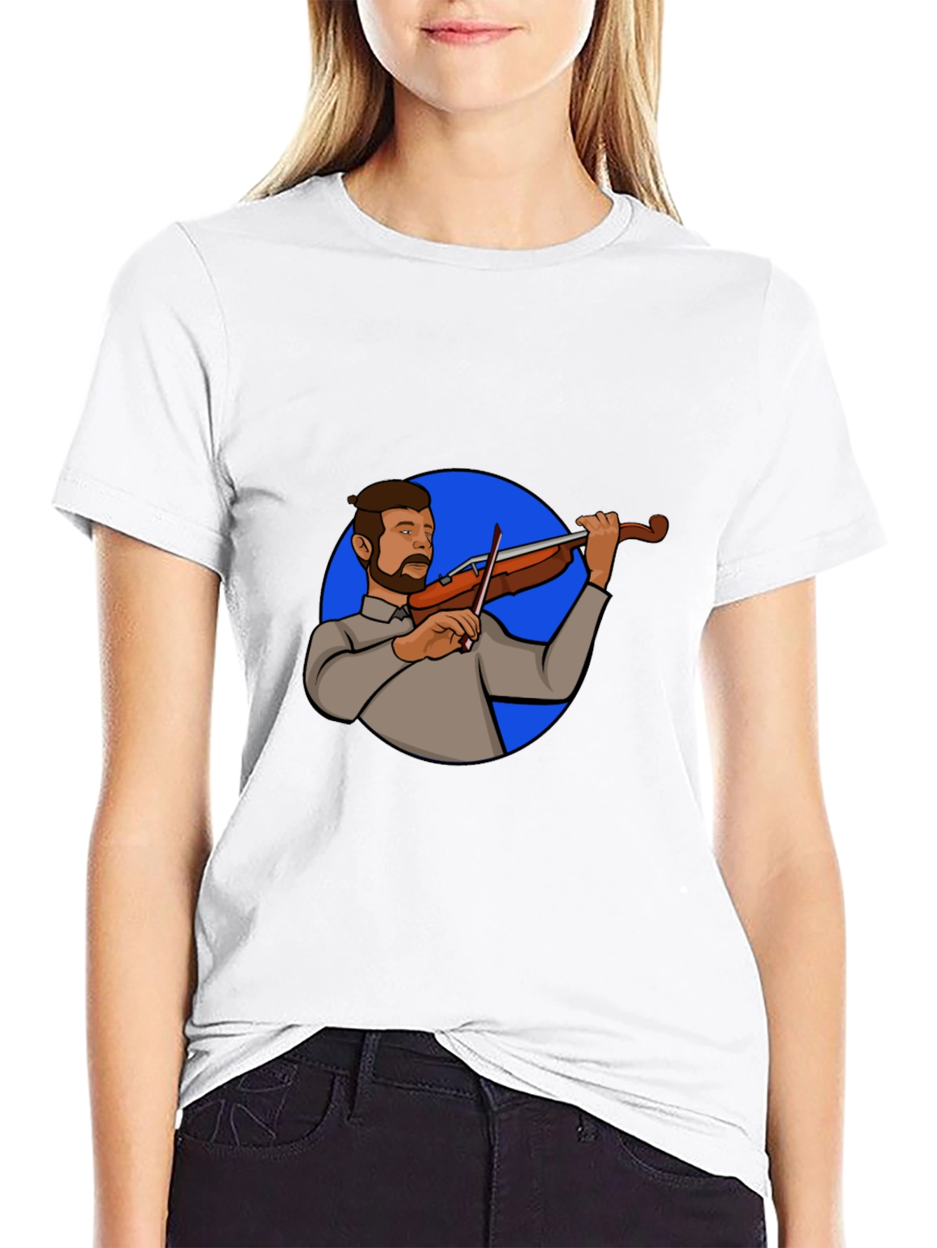 Violin Player Graphic Tee