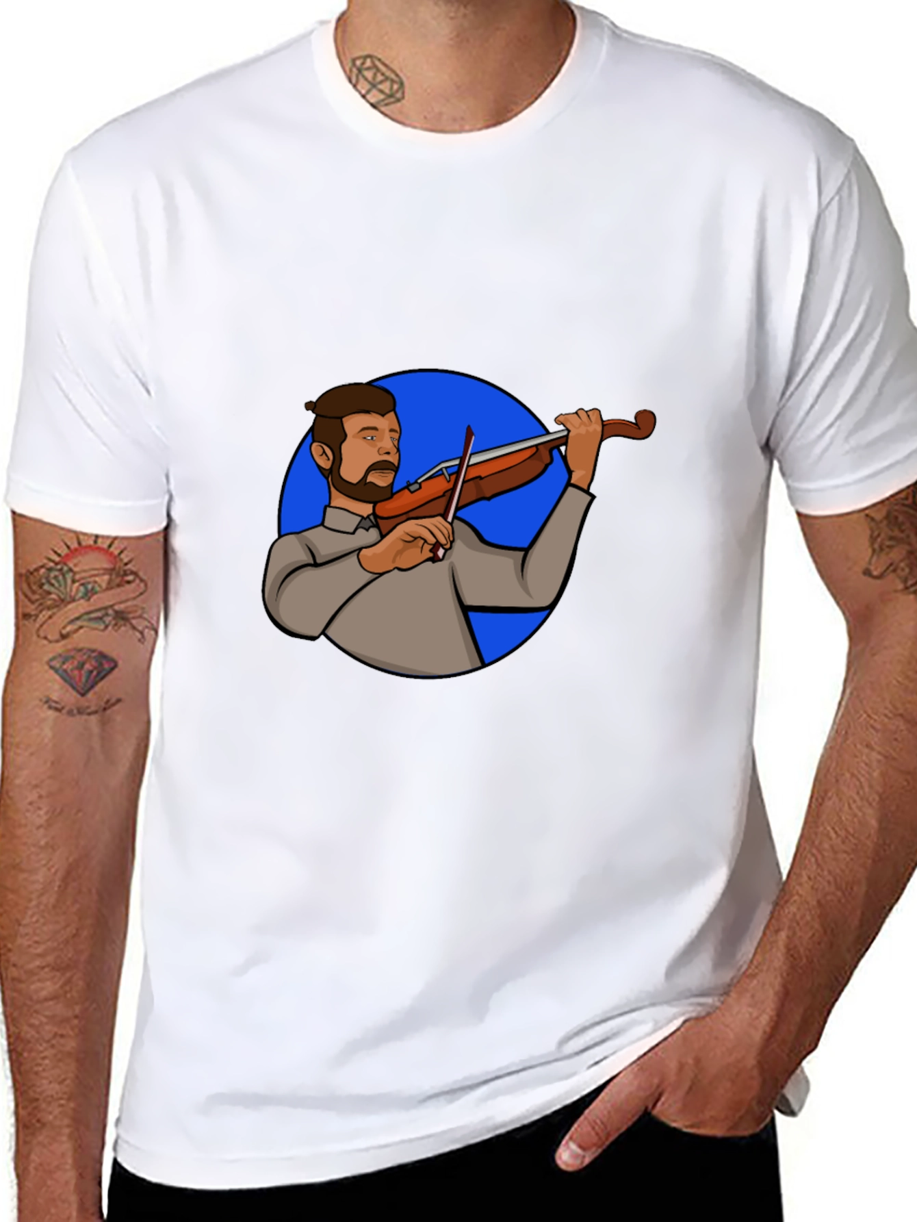 Violin Player Graphic Tee