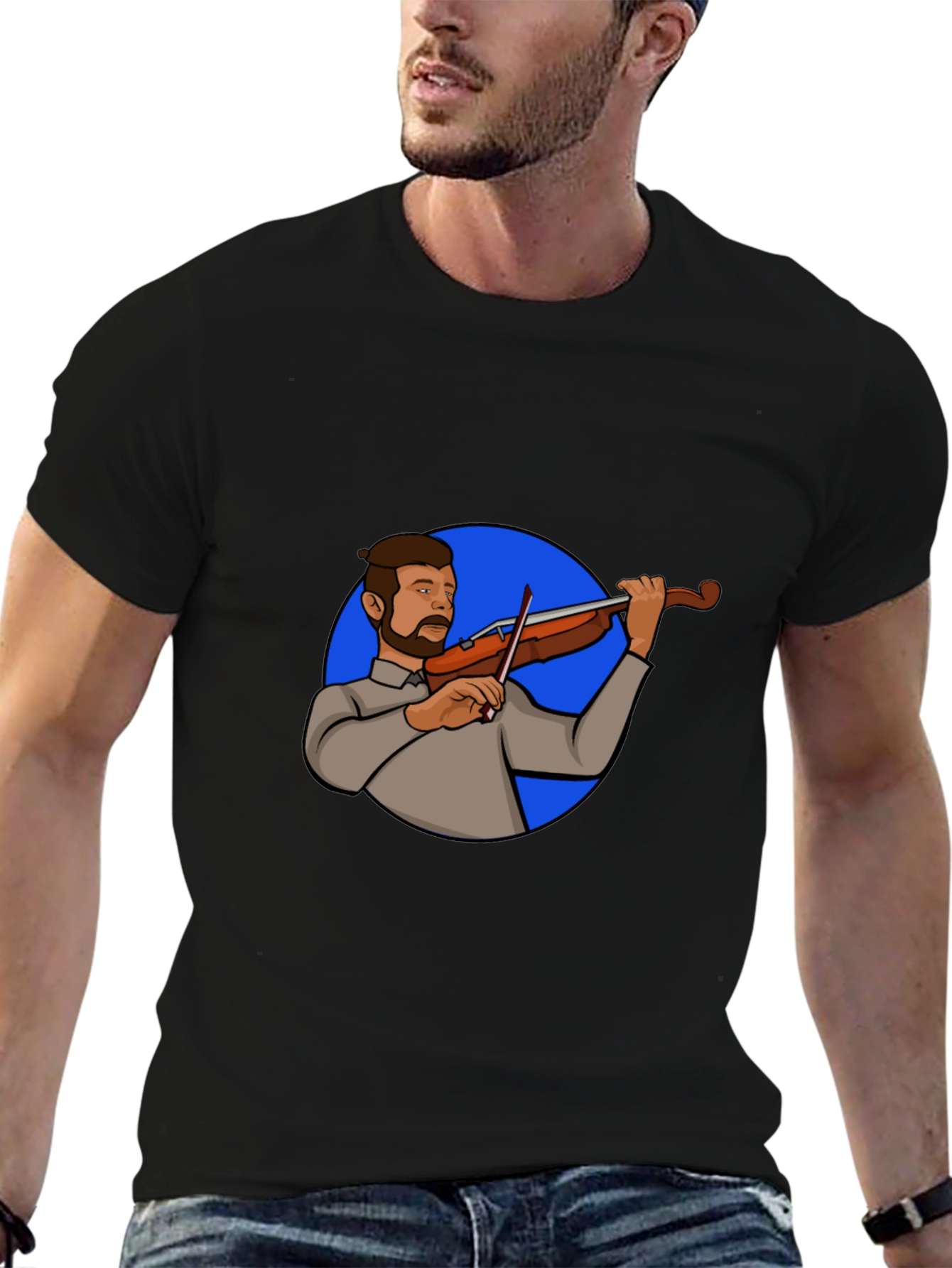 Violin Player Graphic Tee