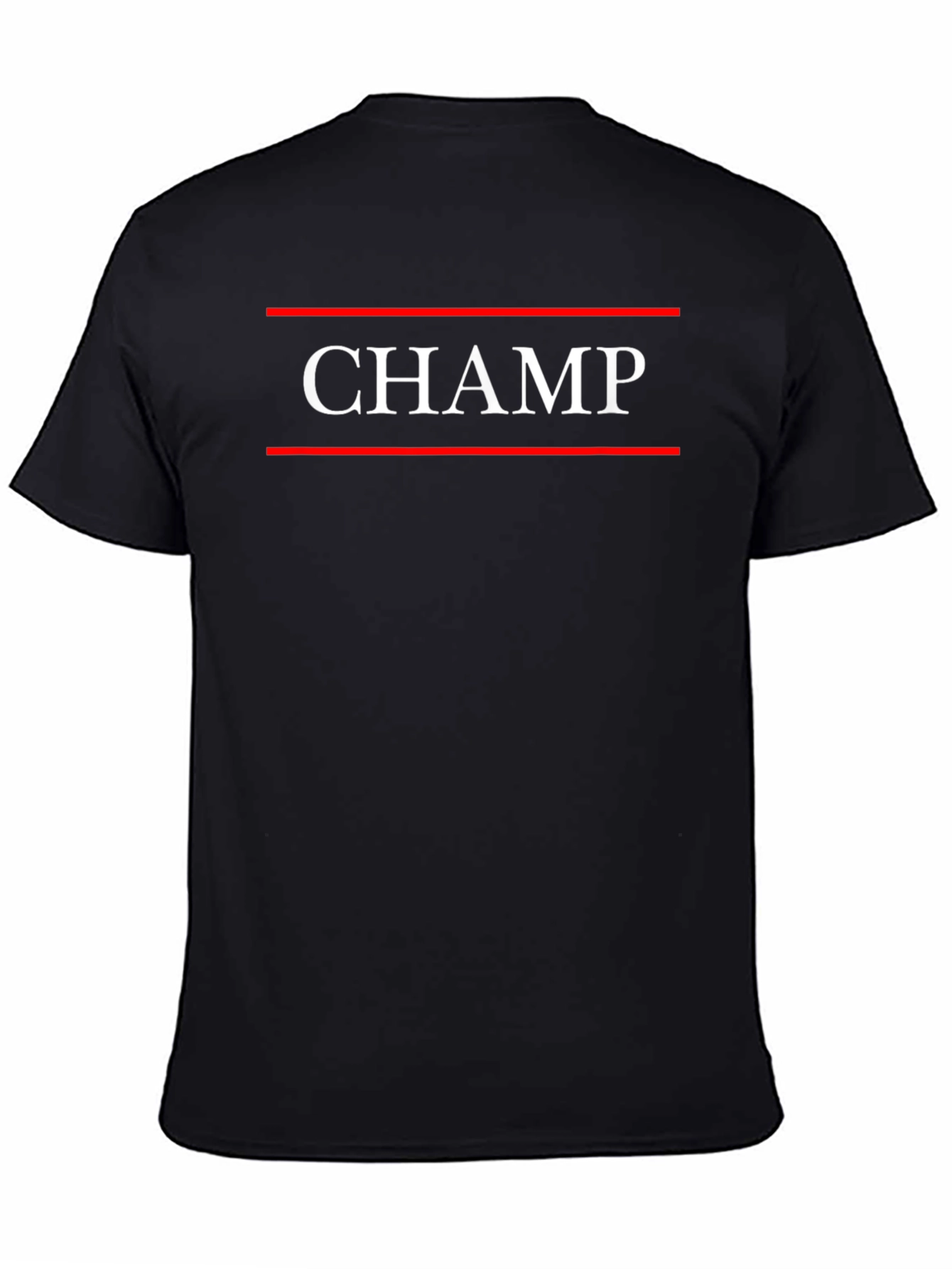 Black CHAMP Graphic T-Shirt for Men