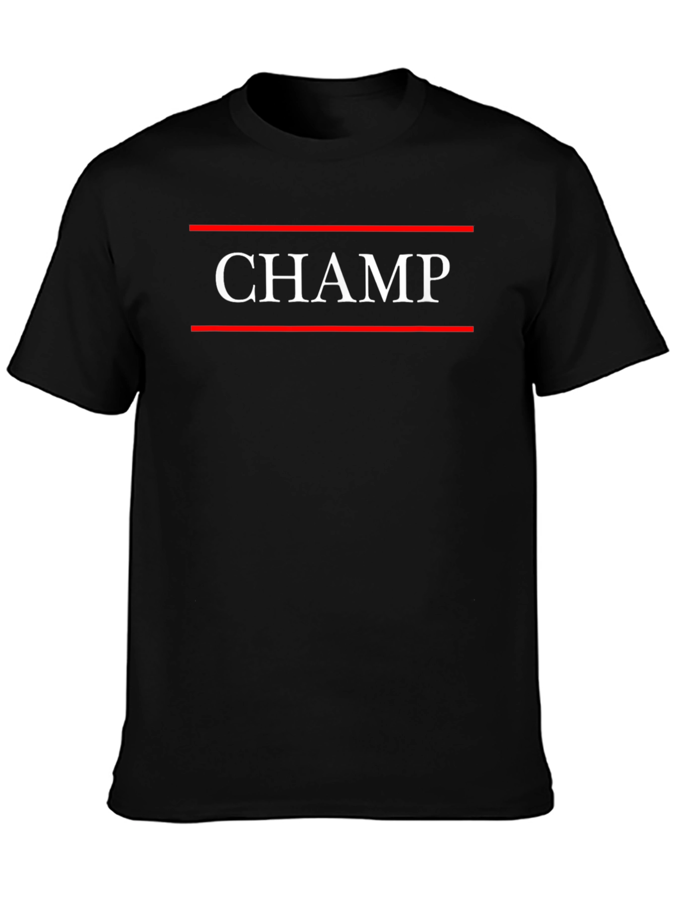 Black CHAMP Graphic T-Shirt for Men