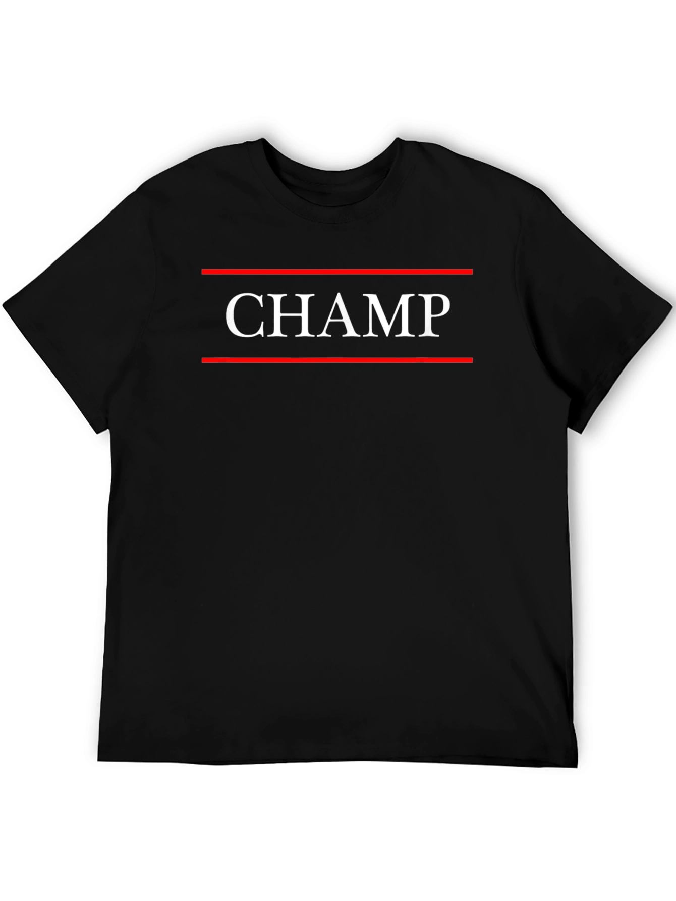 Black CHAMP Graphic T-Shirt for Men