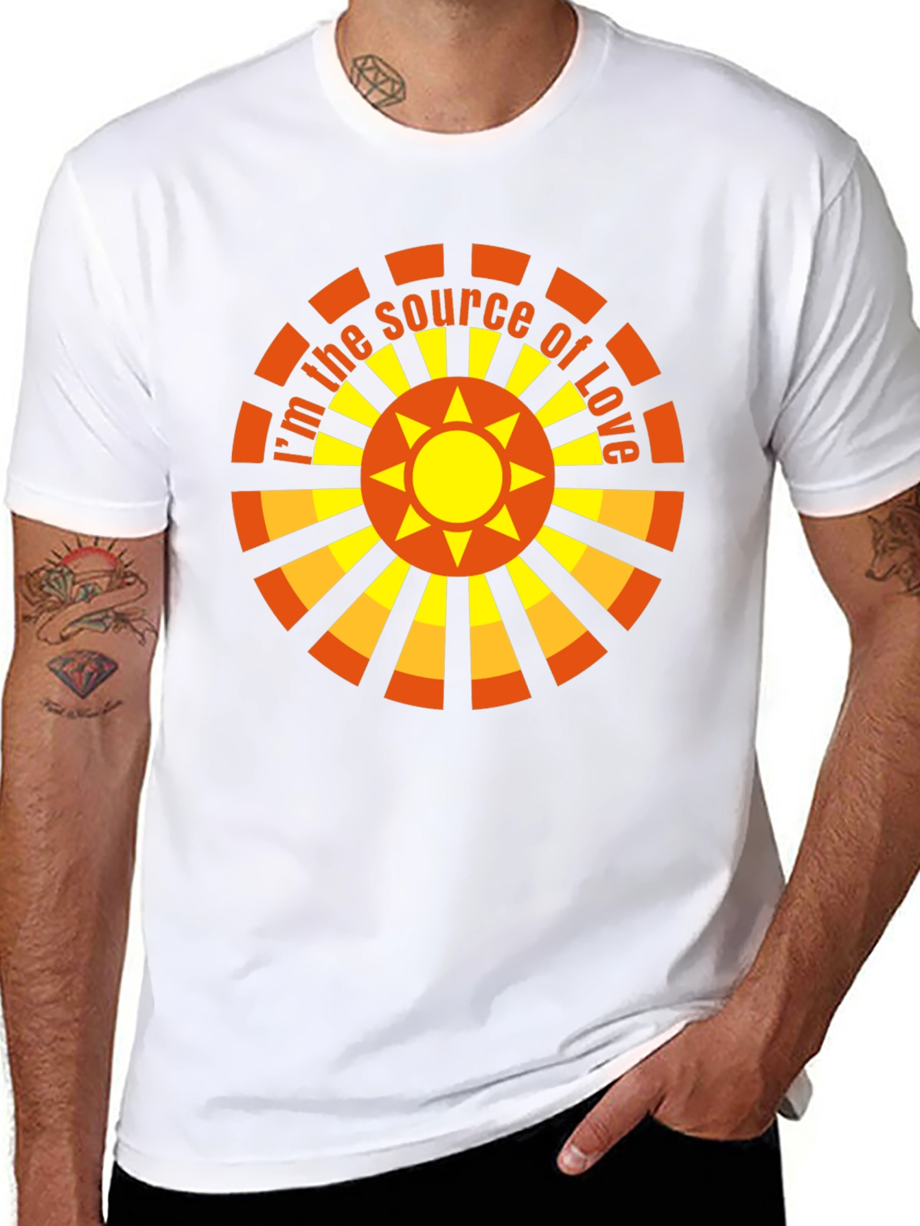 Source of Love Graphic Tee - Black
