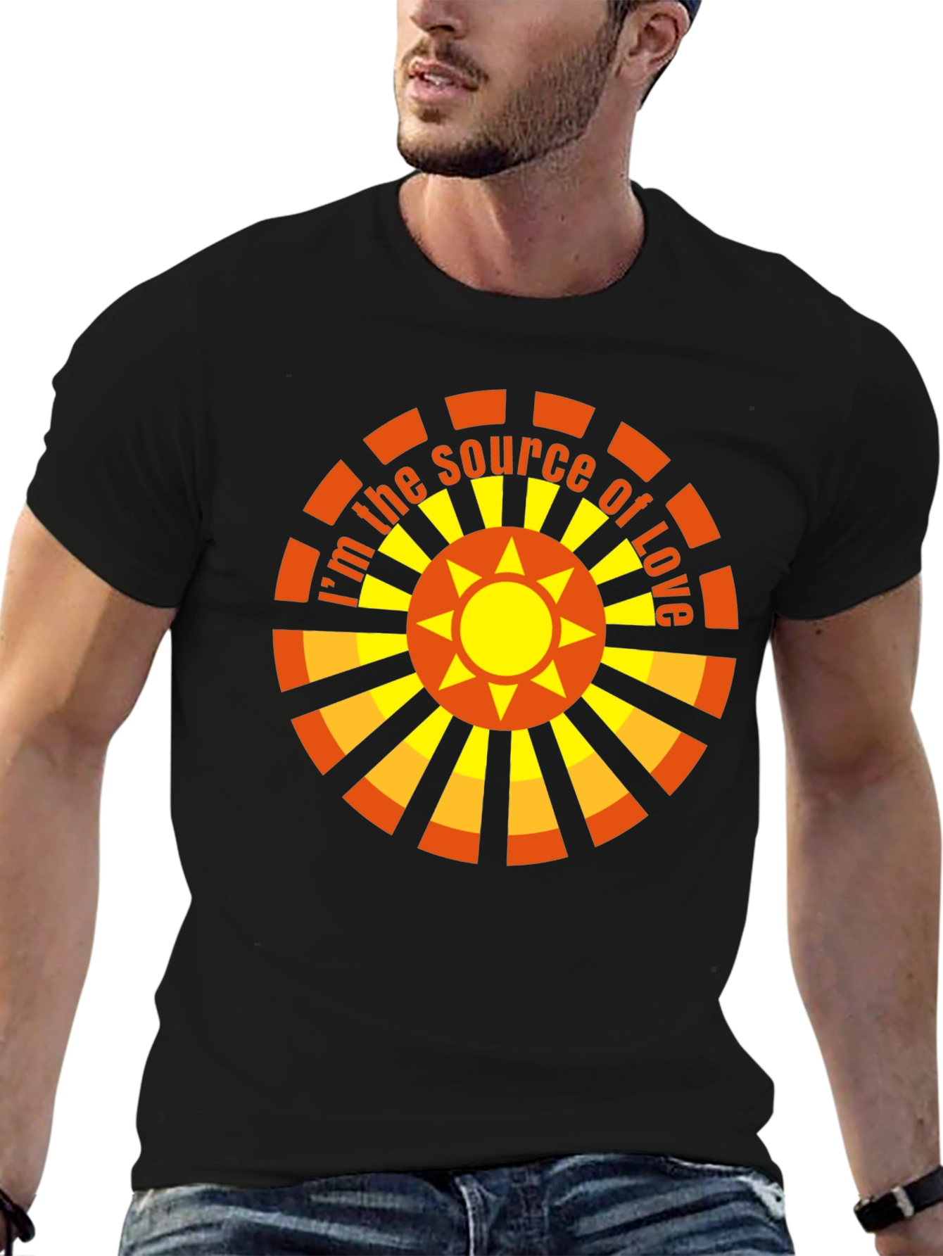 Source of Love Graphic Tee - Black