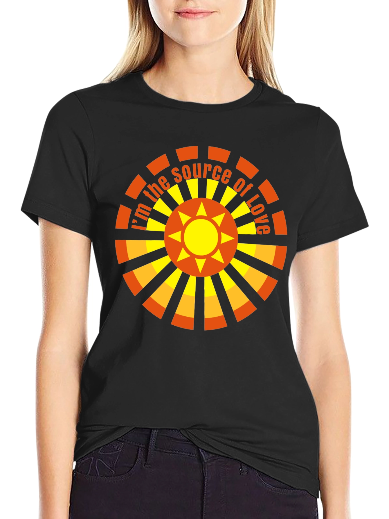 Source of Love Graphic Tee - Black