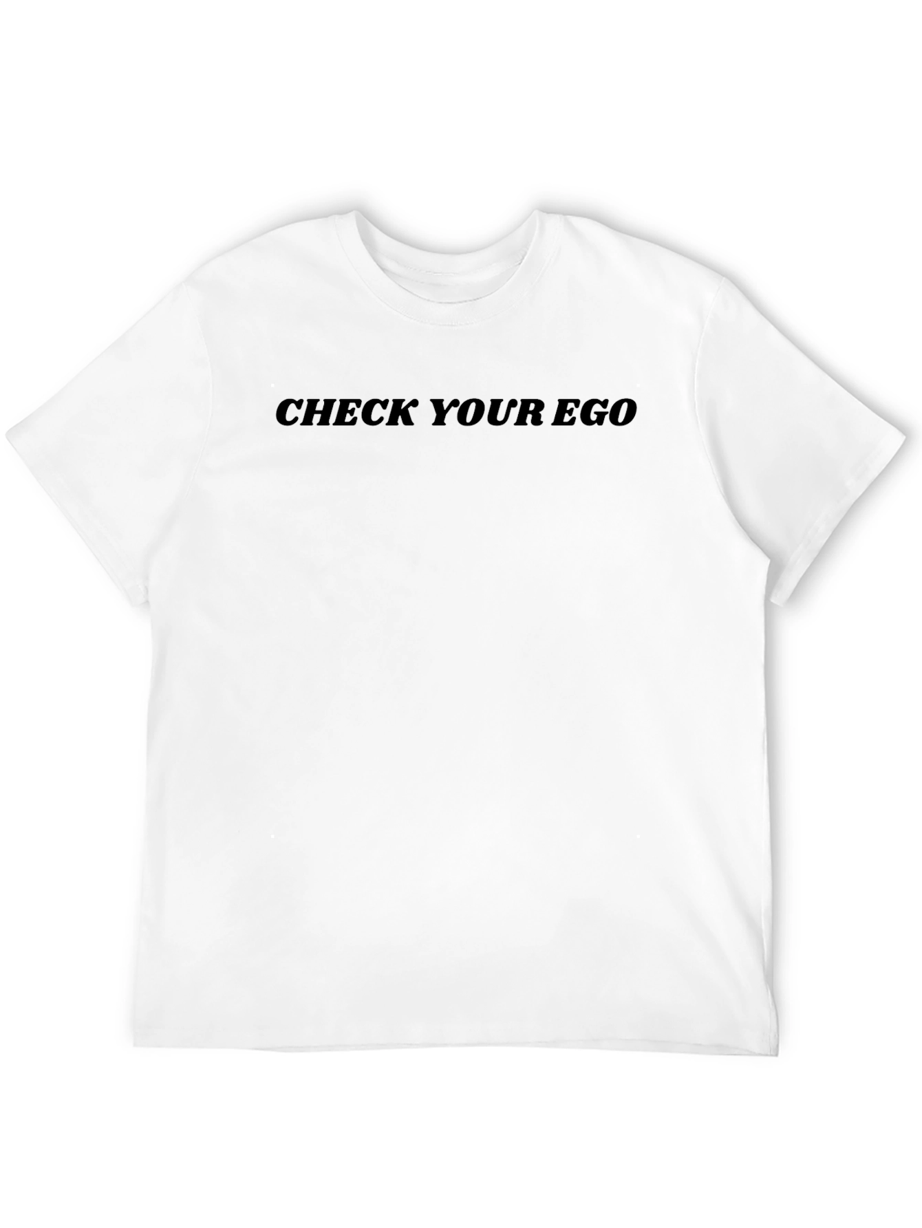 Check Your Ego Graphic Tee - Black T-Shirt
