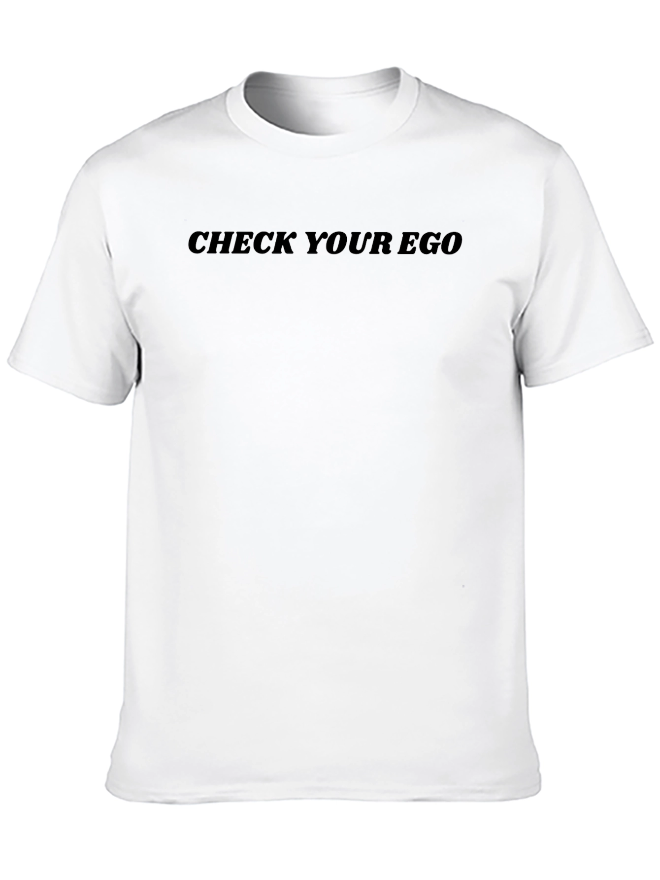 Check Your Ego Graphic Tee - Black T-Shirt