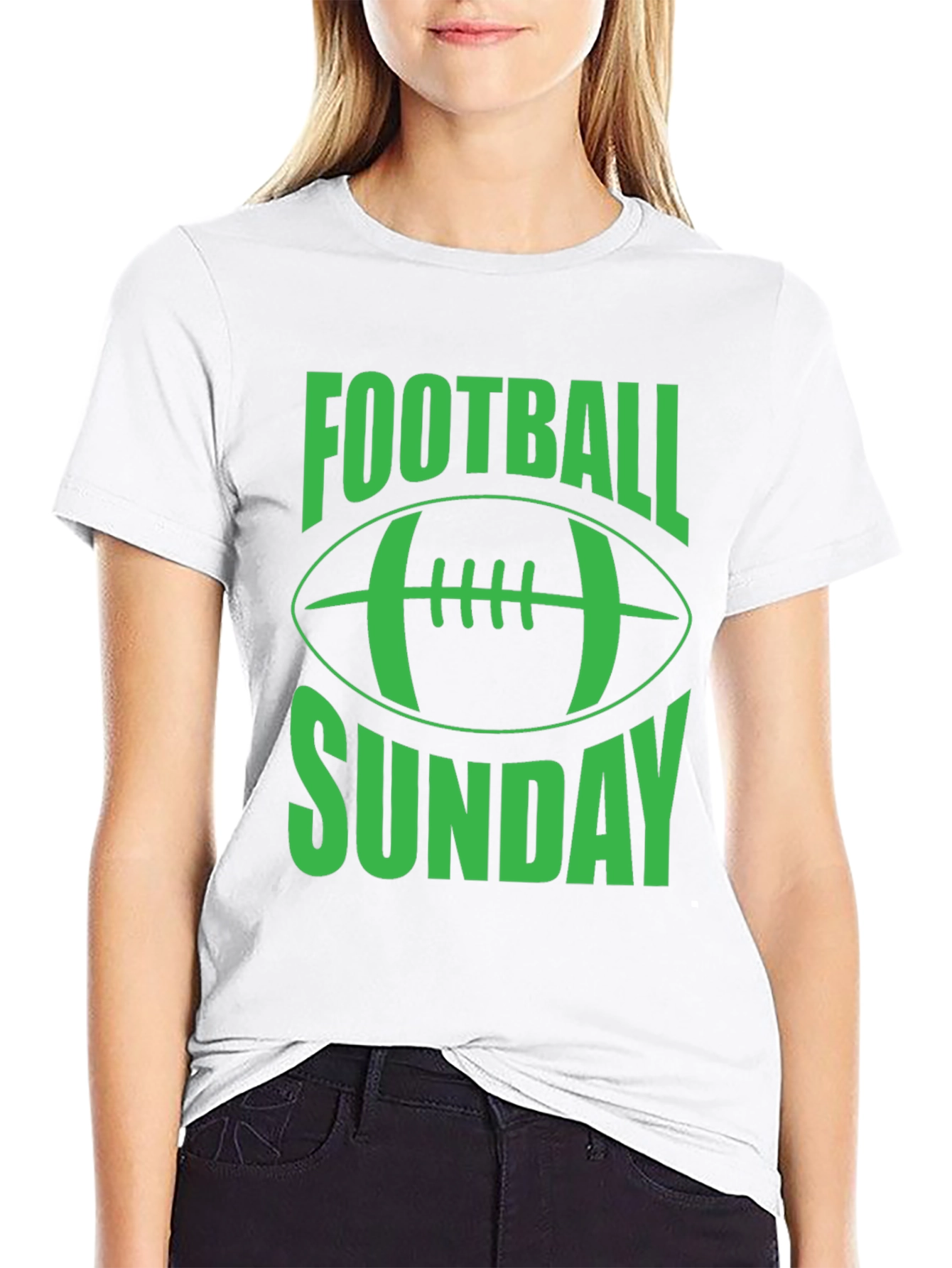 Football Sunday Graphic Tee - Black
