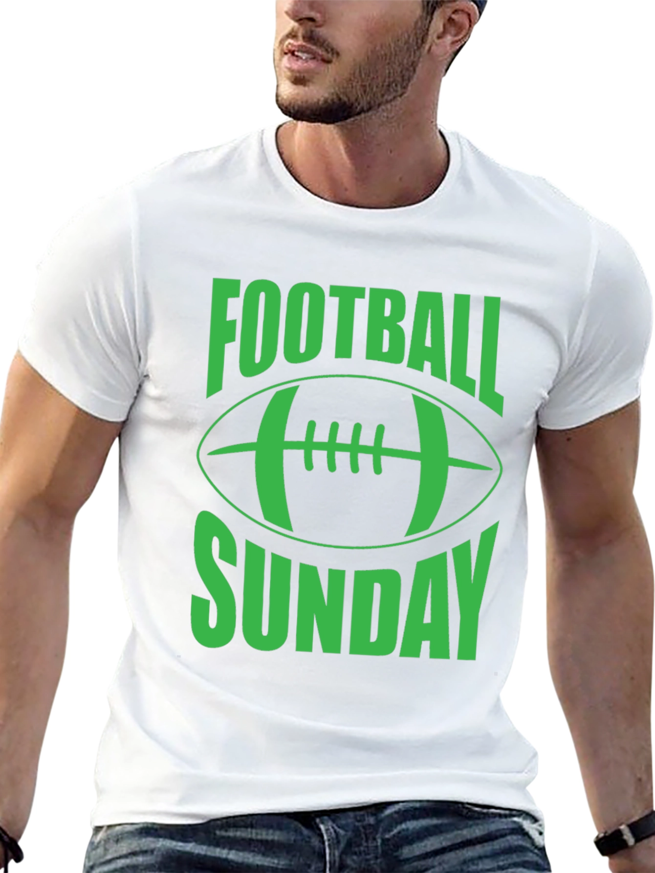 Football Sunday Graphic Tee - Black
