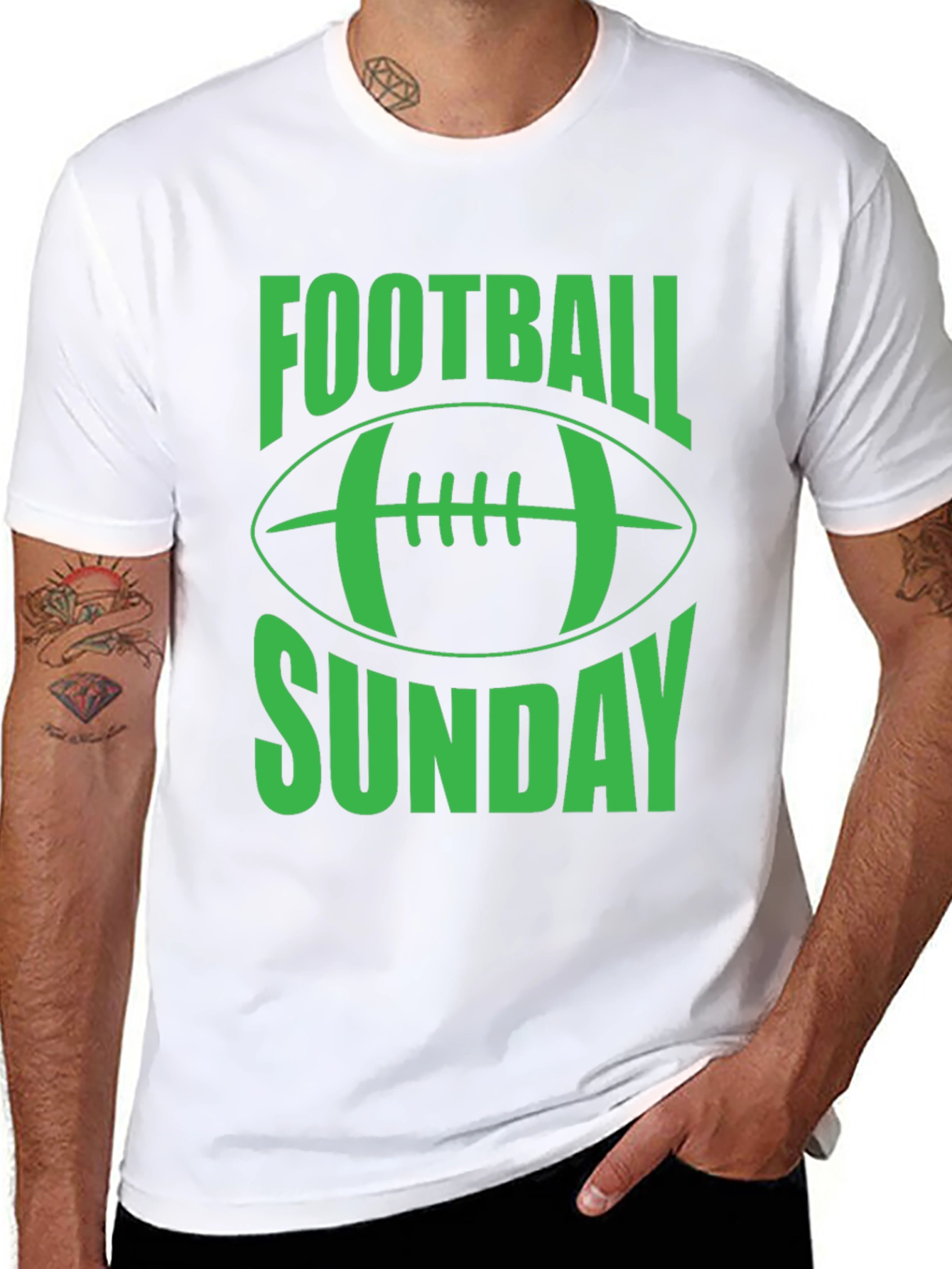Football Sunday Graphic Tee - Black