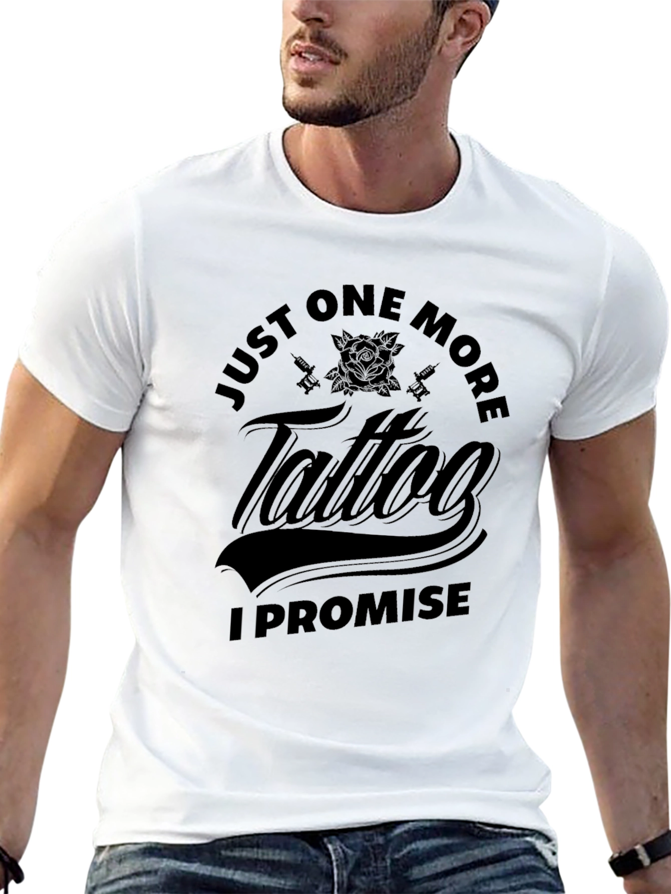Just One More Tattoo Promise Black Graphic Tee