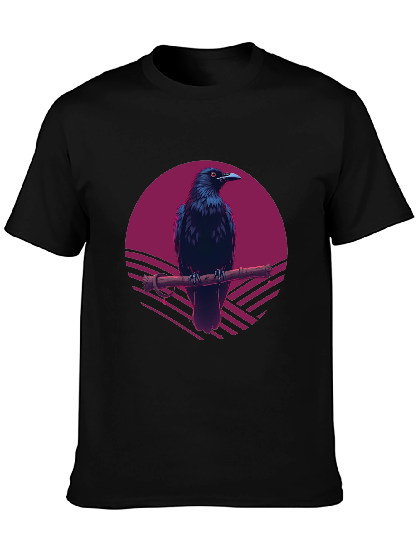 Raven Sunset T-Shirt - Gothic Style