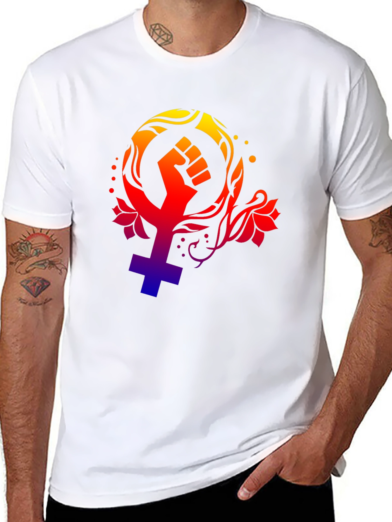 Feminist Fist Symbol T-Shirt - Empowering Design