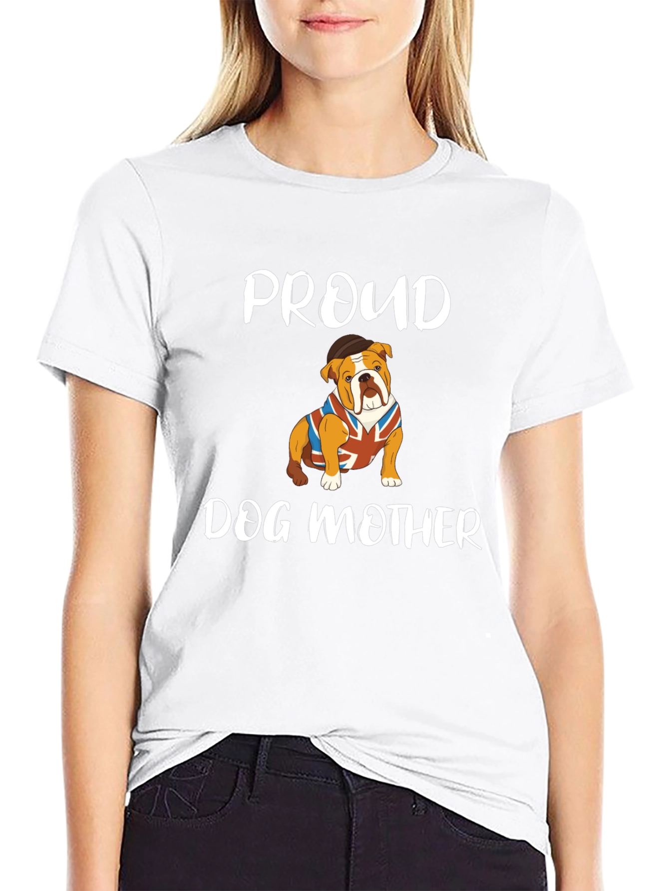 Proud Dog Mother Bulldog T-Shirt