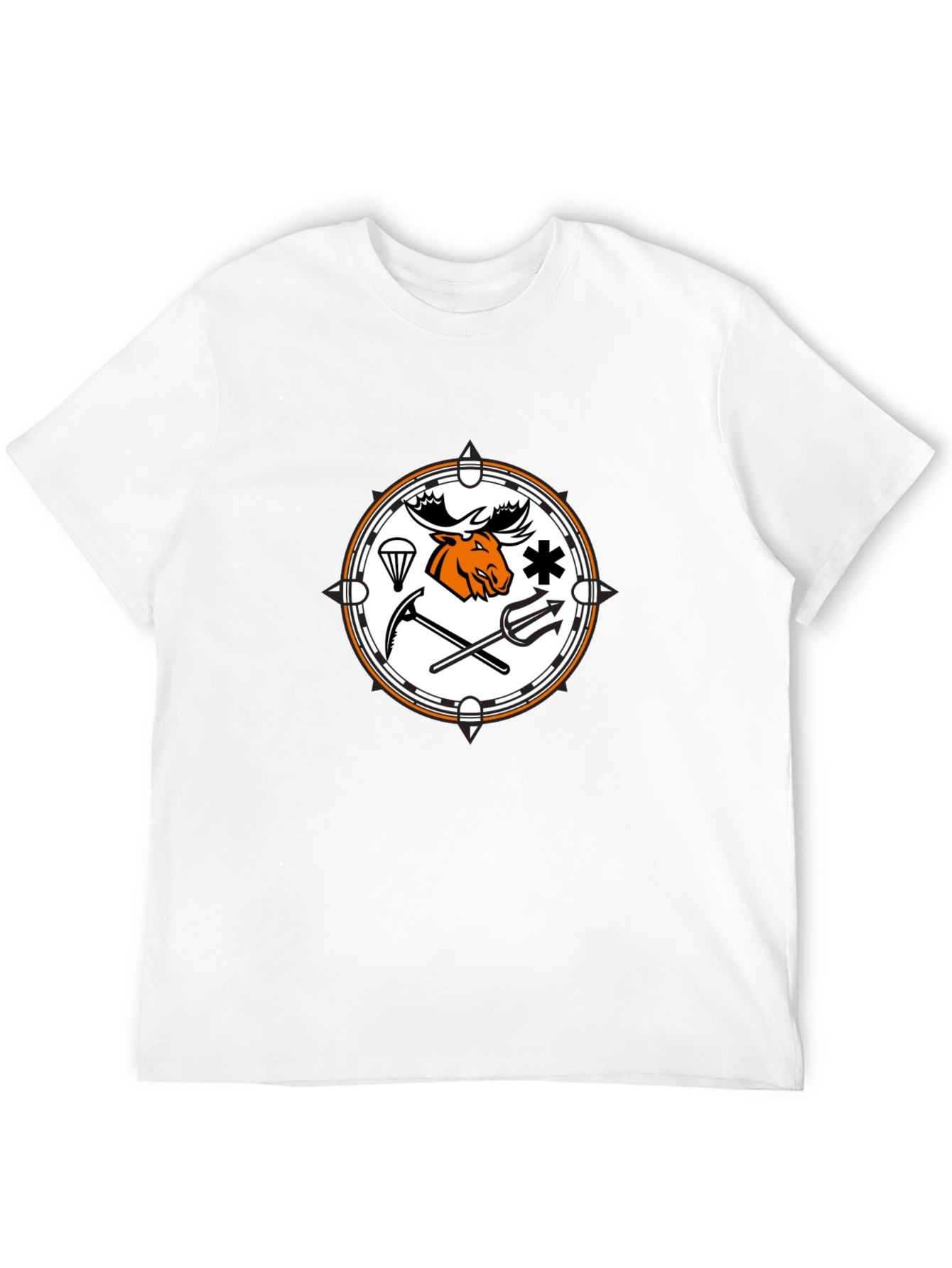 Moose Emblem Graphic T-Shirt - Classic Black Tee