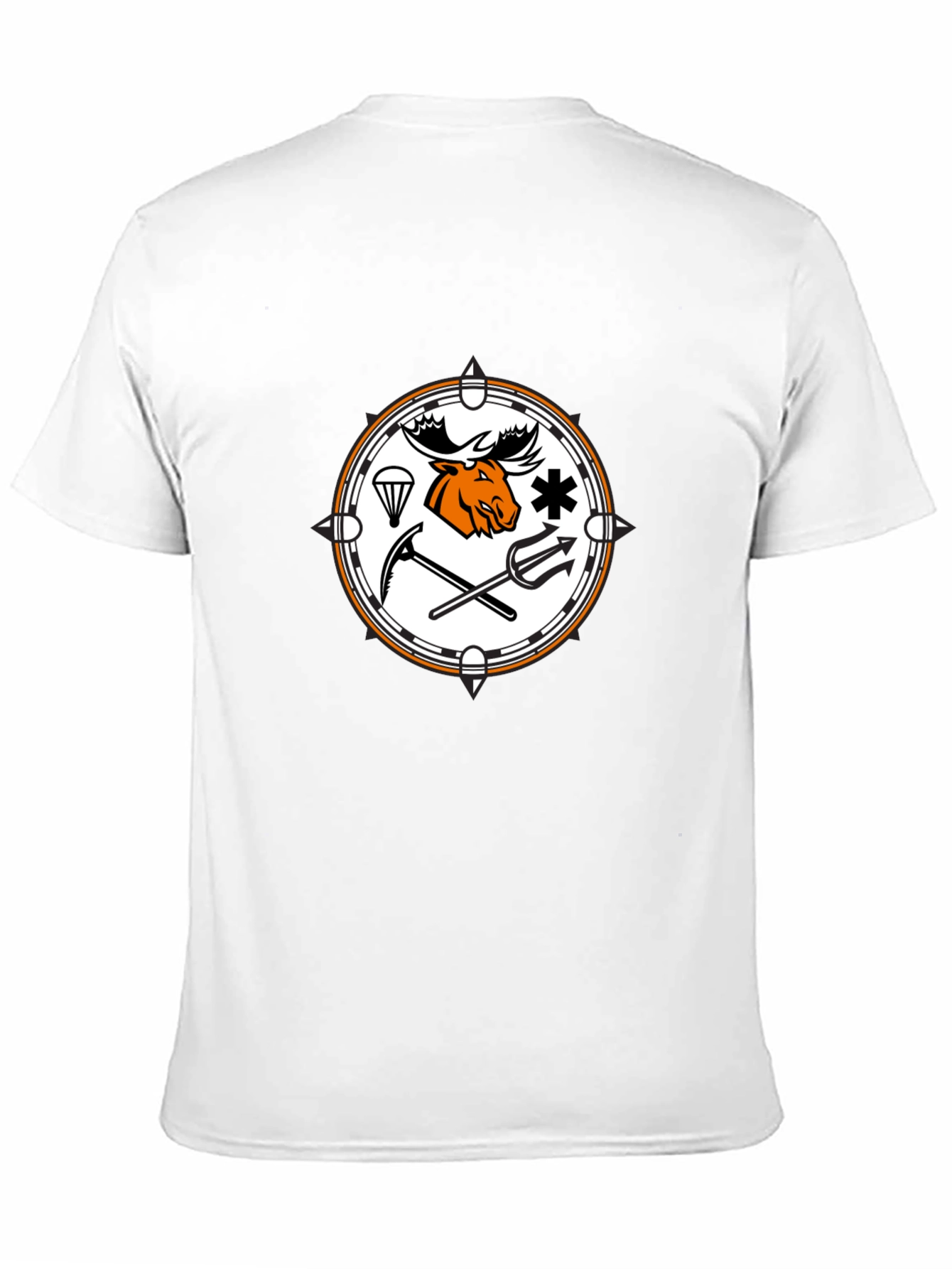 Moose Emblem Graphic T-Shirt - Classic Black Tee
