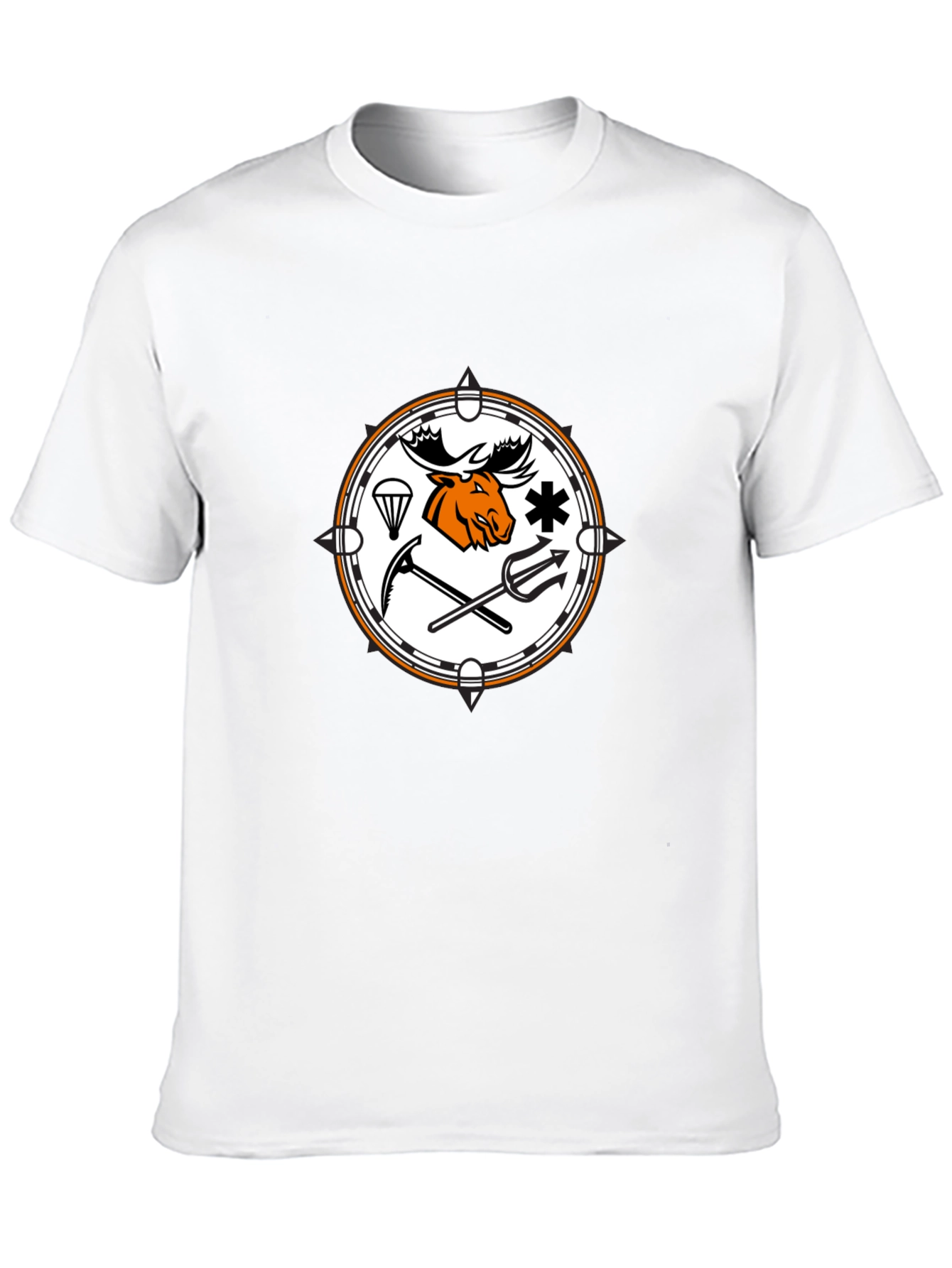 Moose Emblem Graphic T-Shirt - Classic Black Tee