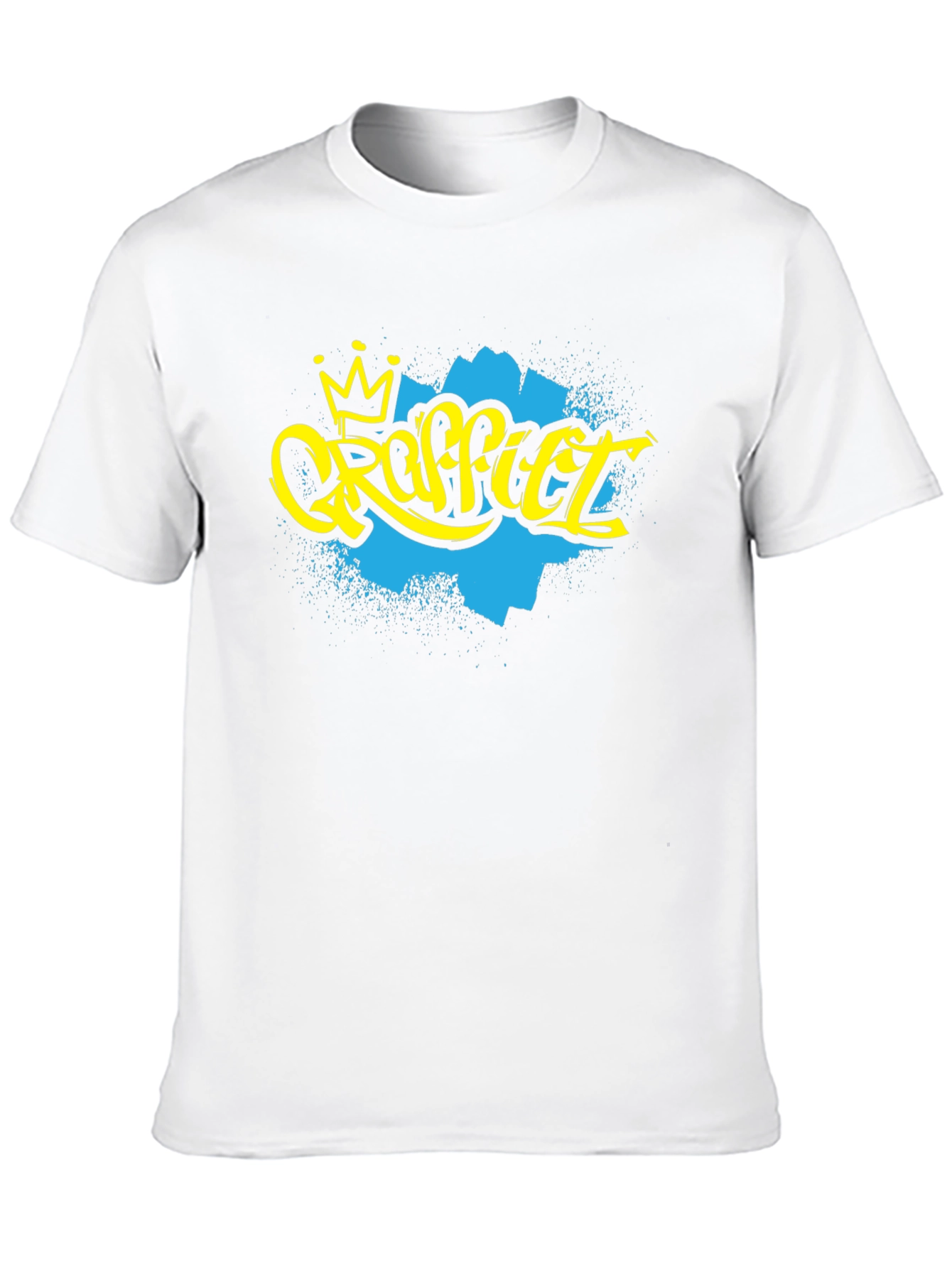 Graffiti Art Crown Black T-Shirt