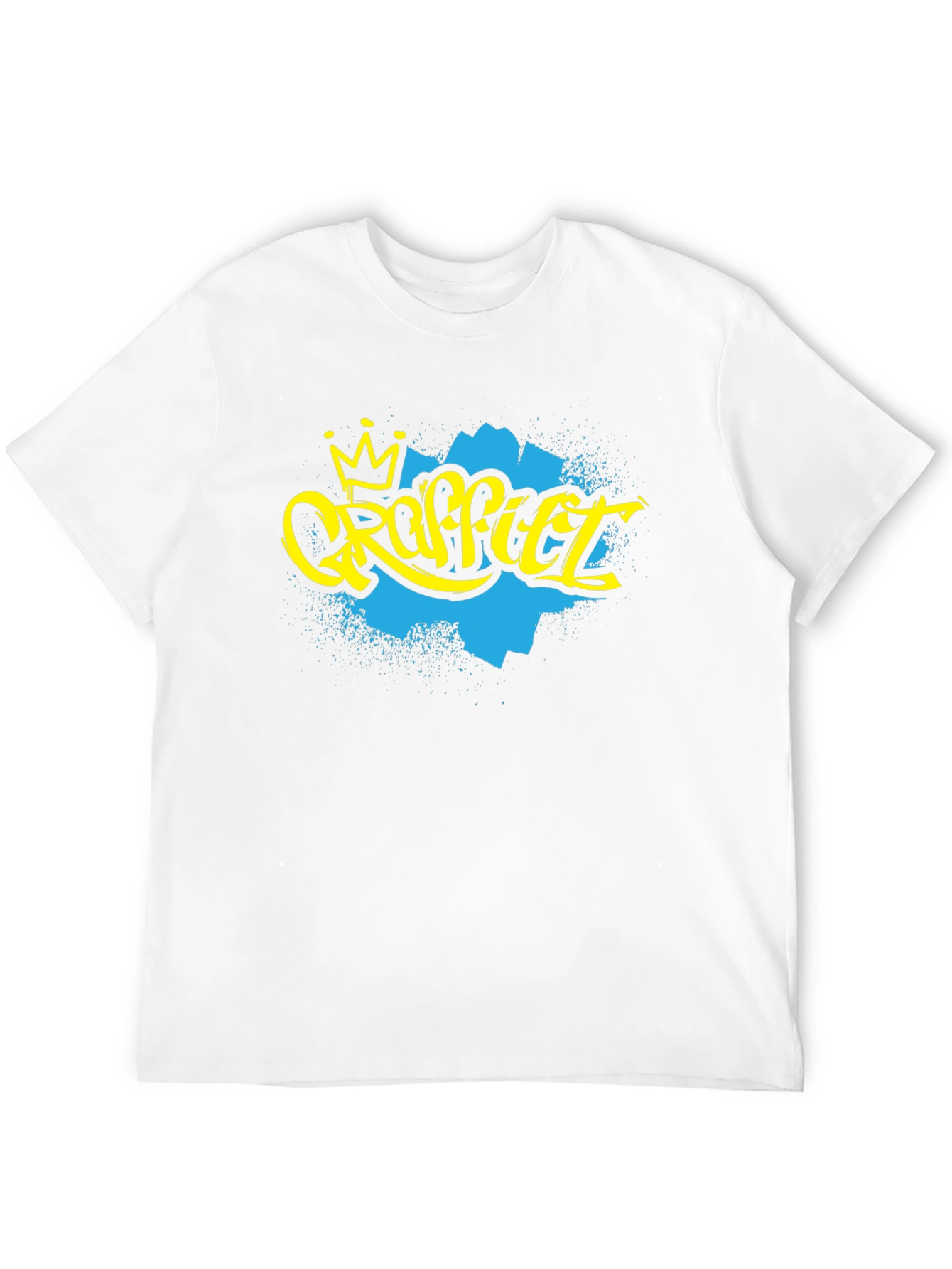 Graffiti Art Crown Black T-Shirt