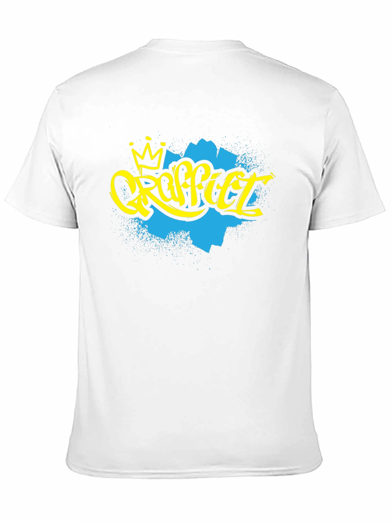 Graffiti Art Crown Black T-Shirt