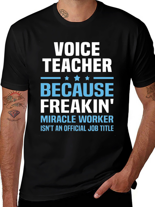 Voice Teacher T-Shirt Funny Gift
