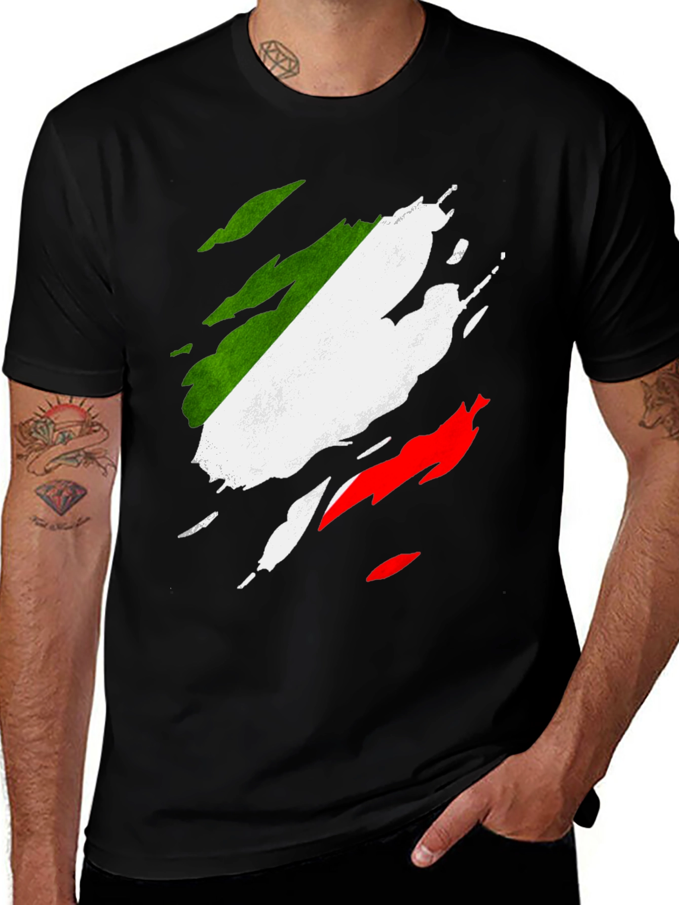Italian Flag T-Shirt - Distressed Italy Pride Tee