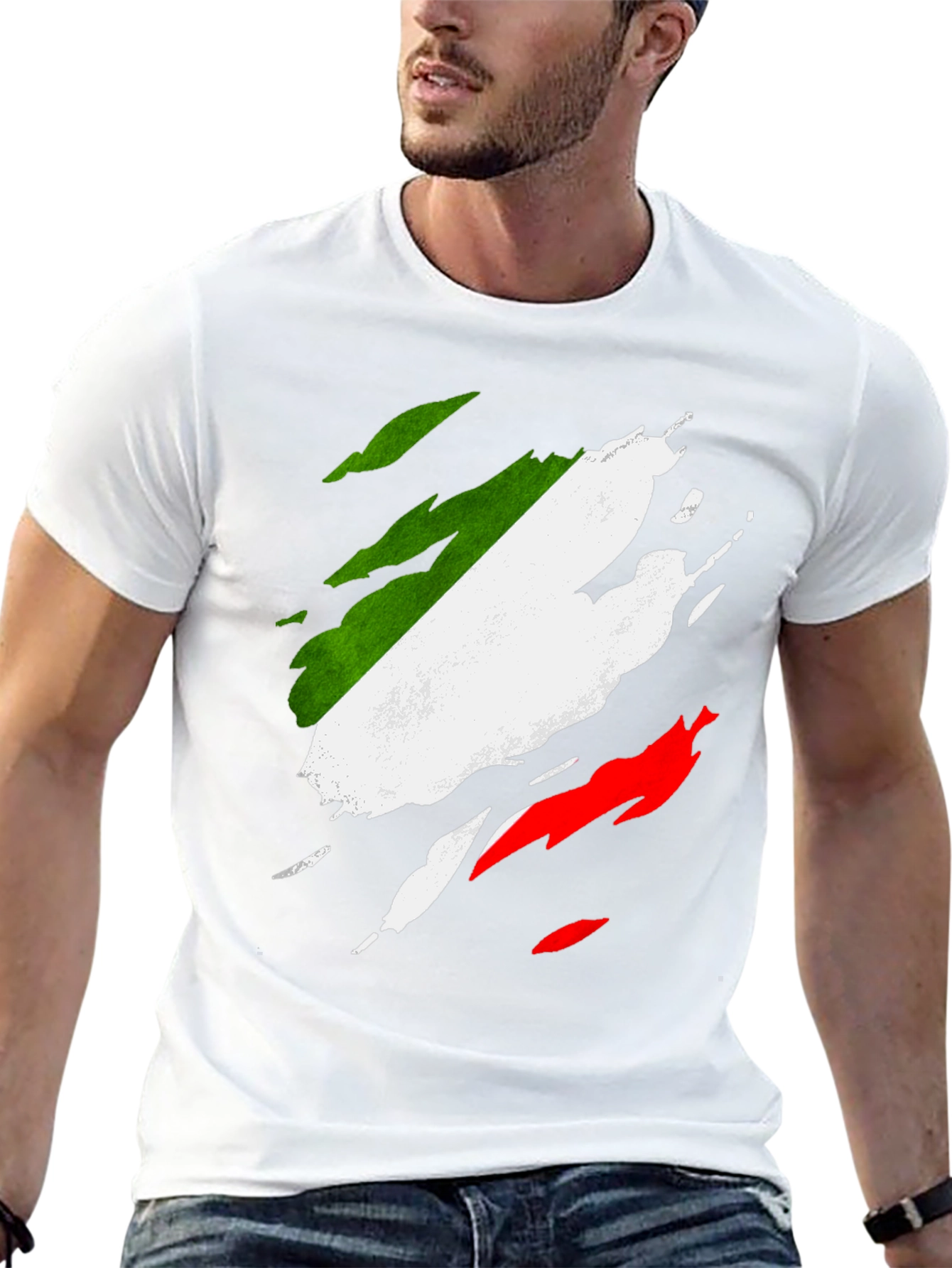 Italian Flag T-Shirt - Distressed Italy Pride Tee