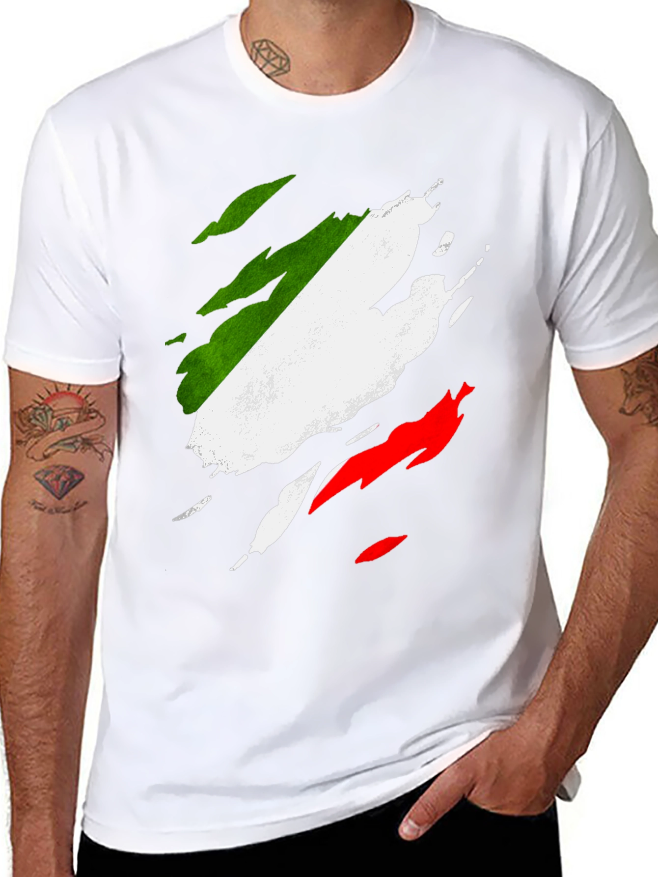 Italian Flag T-Shirt - Distressed Italy Pride Tee