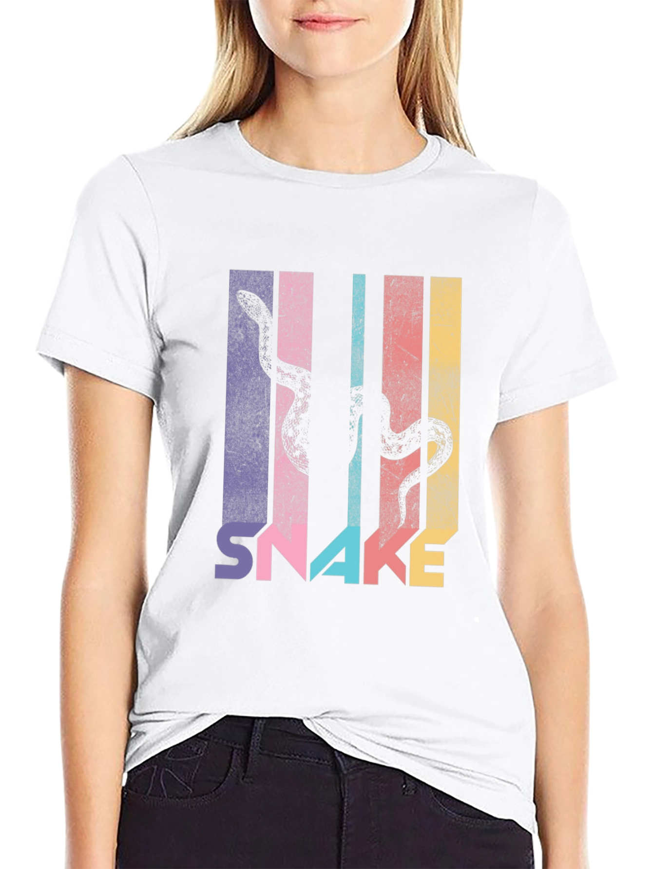 Retro Snake T-Shirt - Stylish Graphic Tee
