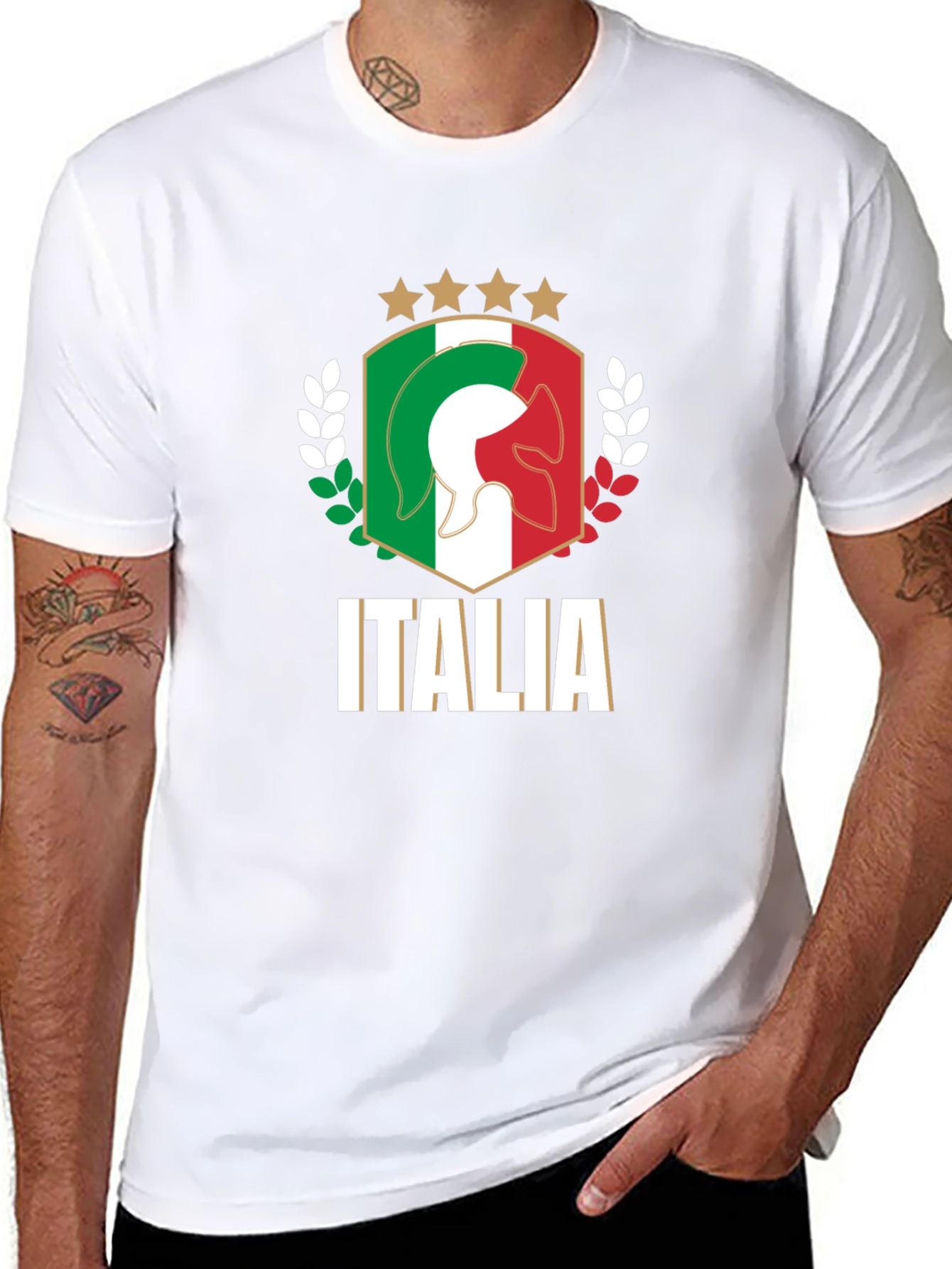 Italia T-Shirt Black Italian Pride
