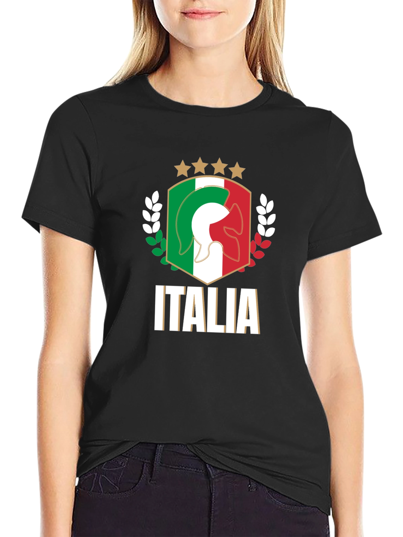 Italia T-Shirt Black Italian Pride