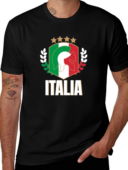 Italia T-Shirt Black Italian Pride
