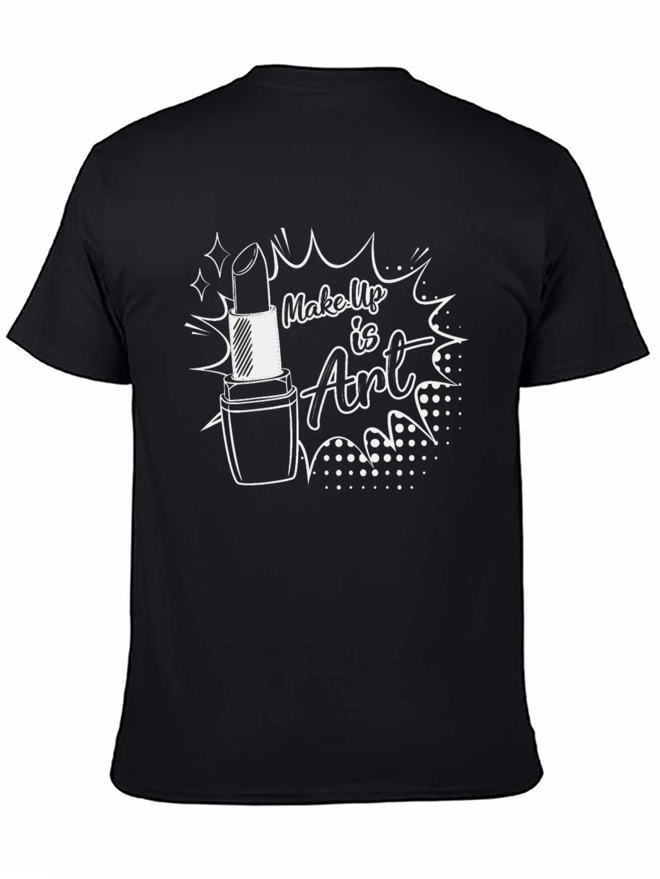 Makeup is Art Black Graphic Tee