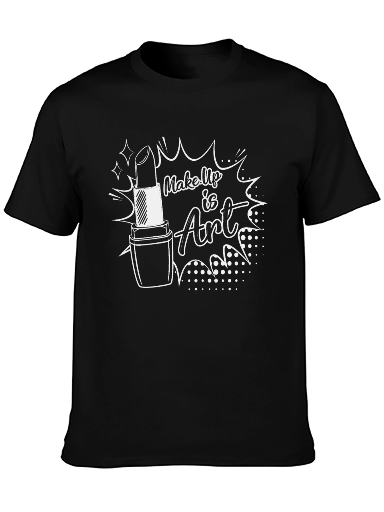 Makeup is Art Black Graphic Tee