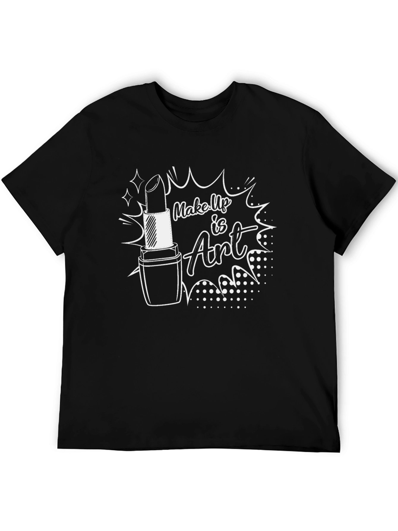 Makeup is Art Black Graphic Tee