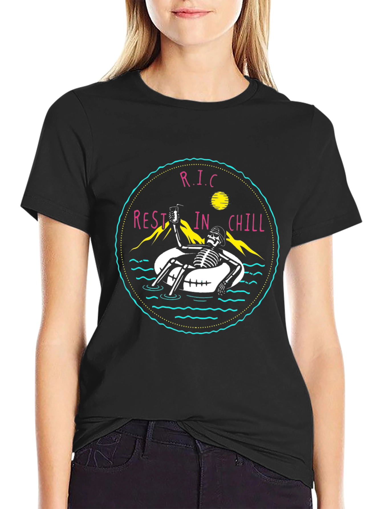 Rest in Chill T-Shirt - Skeleton Summer Vibes