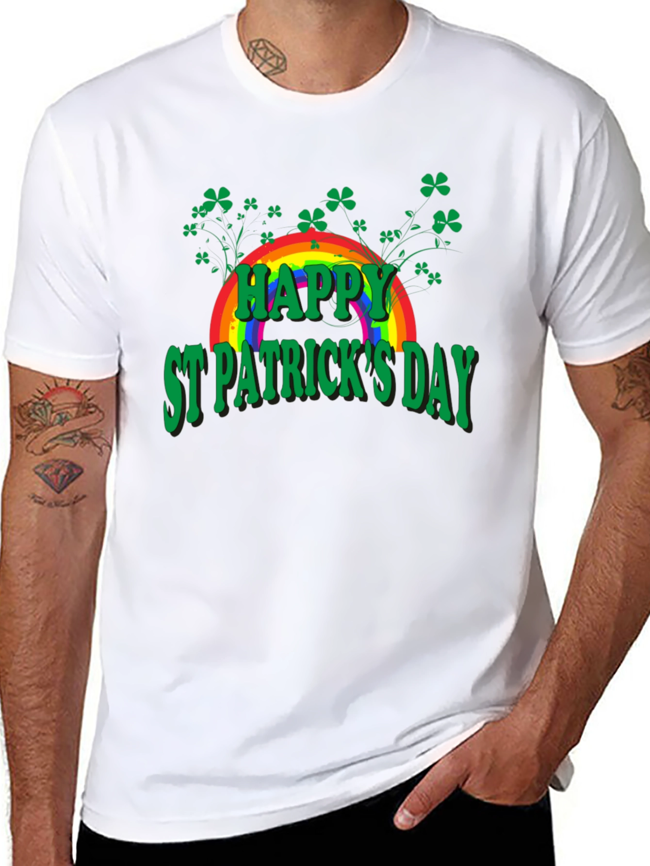 St. Patricks Day Rainbow Tee